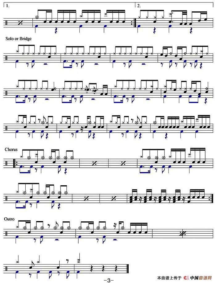 爵士鼓谱:五月天 - 有些事现在不做,以后都不会做了(1)_原文件名:爵士鼓谱:五月天 - 有些事现在不做,以后都不会做了3.jpg