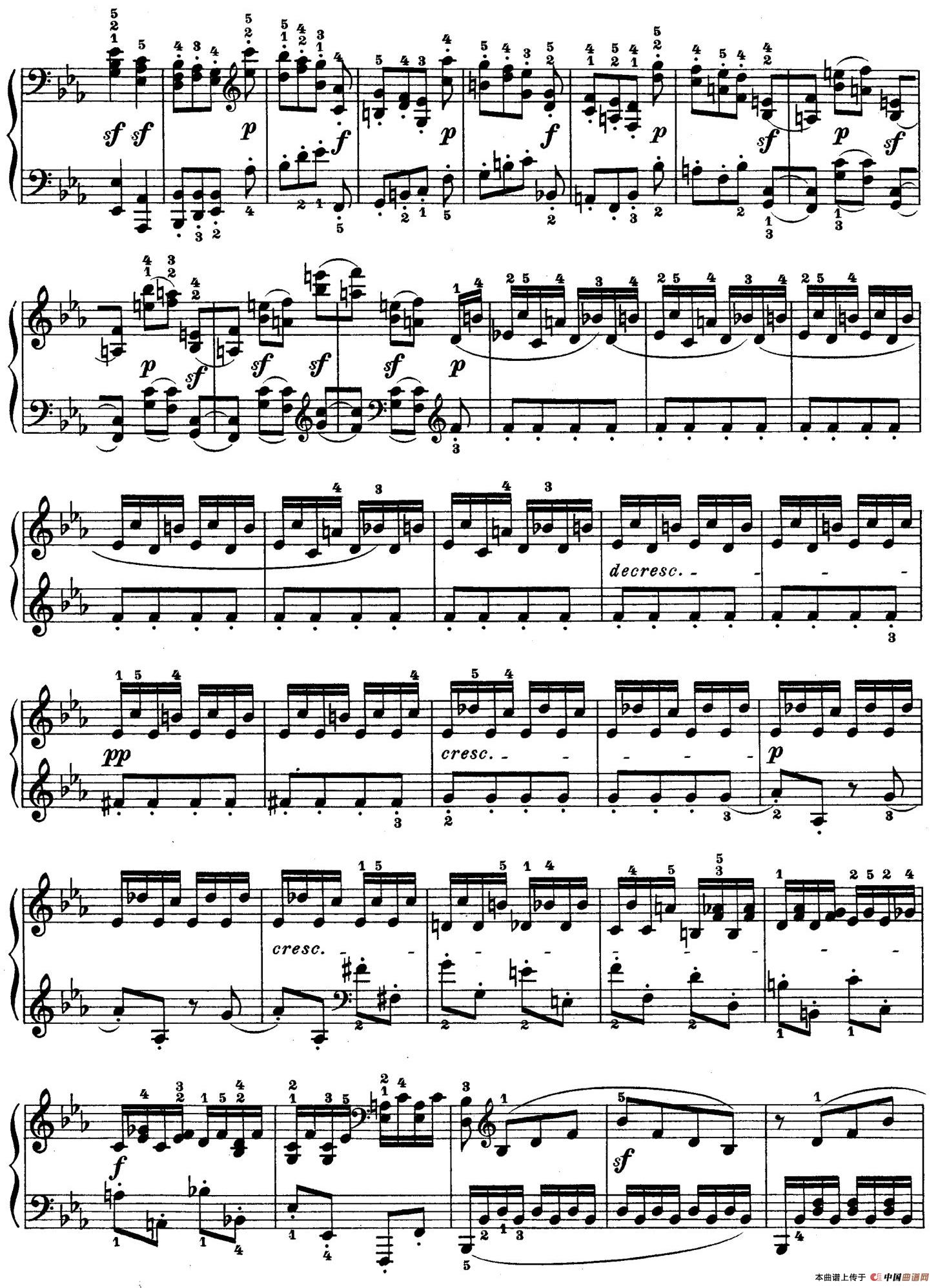 Piano Sonata in Es-dur Op. 27-1(降E大调第十三钢琴奏鸣曲)(1)_原文件名:009.jpg
