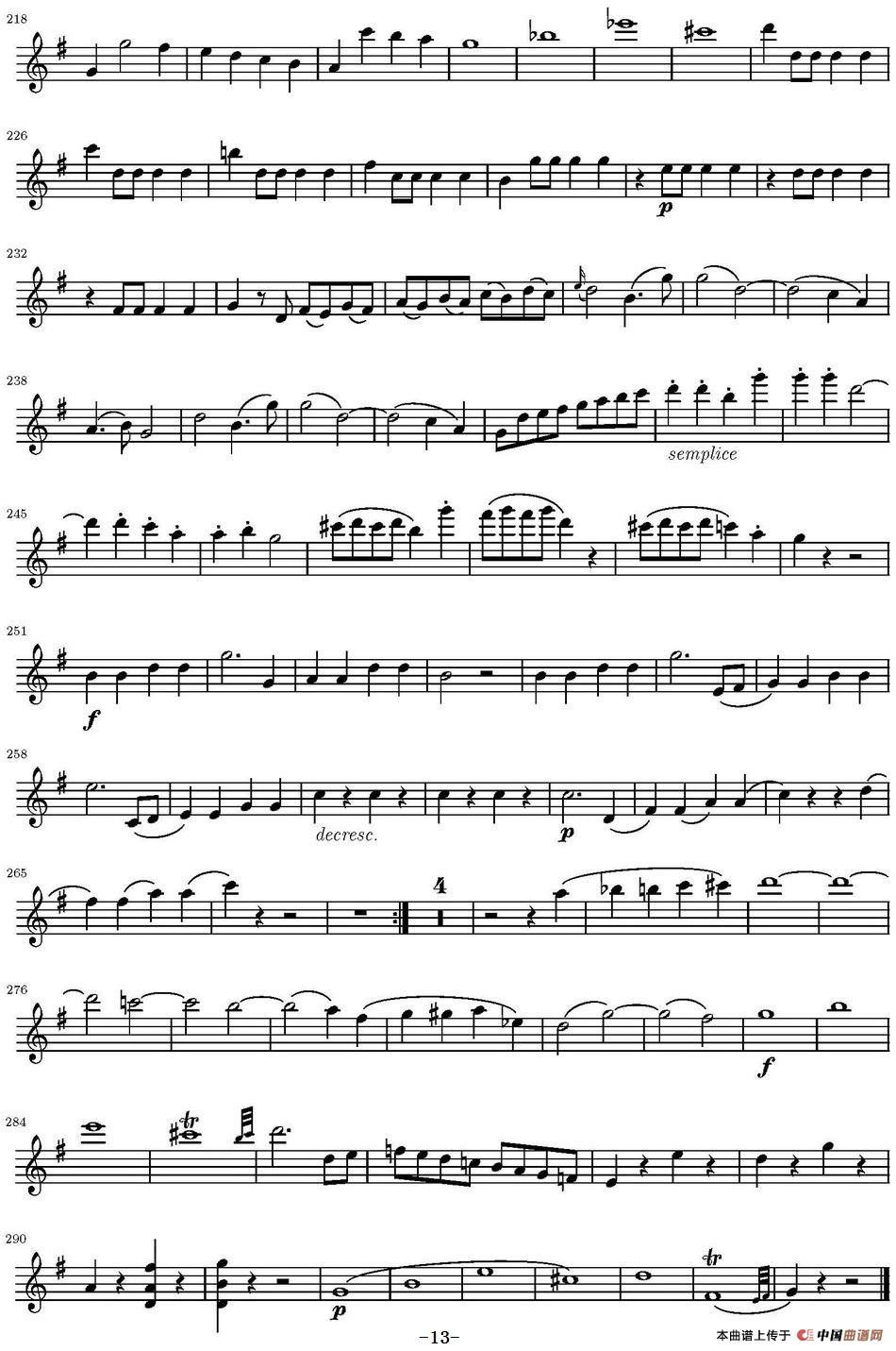 String Quartet KV.387(弦乐四重奏第一小提琴分谱)(1)_原文件名:String Quartet KV.387(G大调弦乐四重奏·小提琴Ⅰ分谱)_页面_13-.jpg