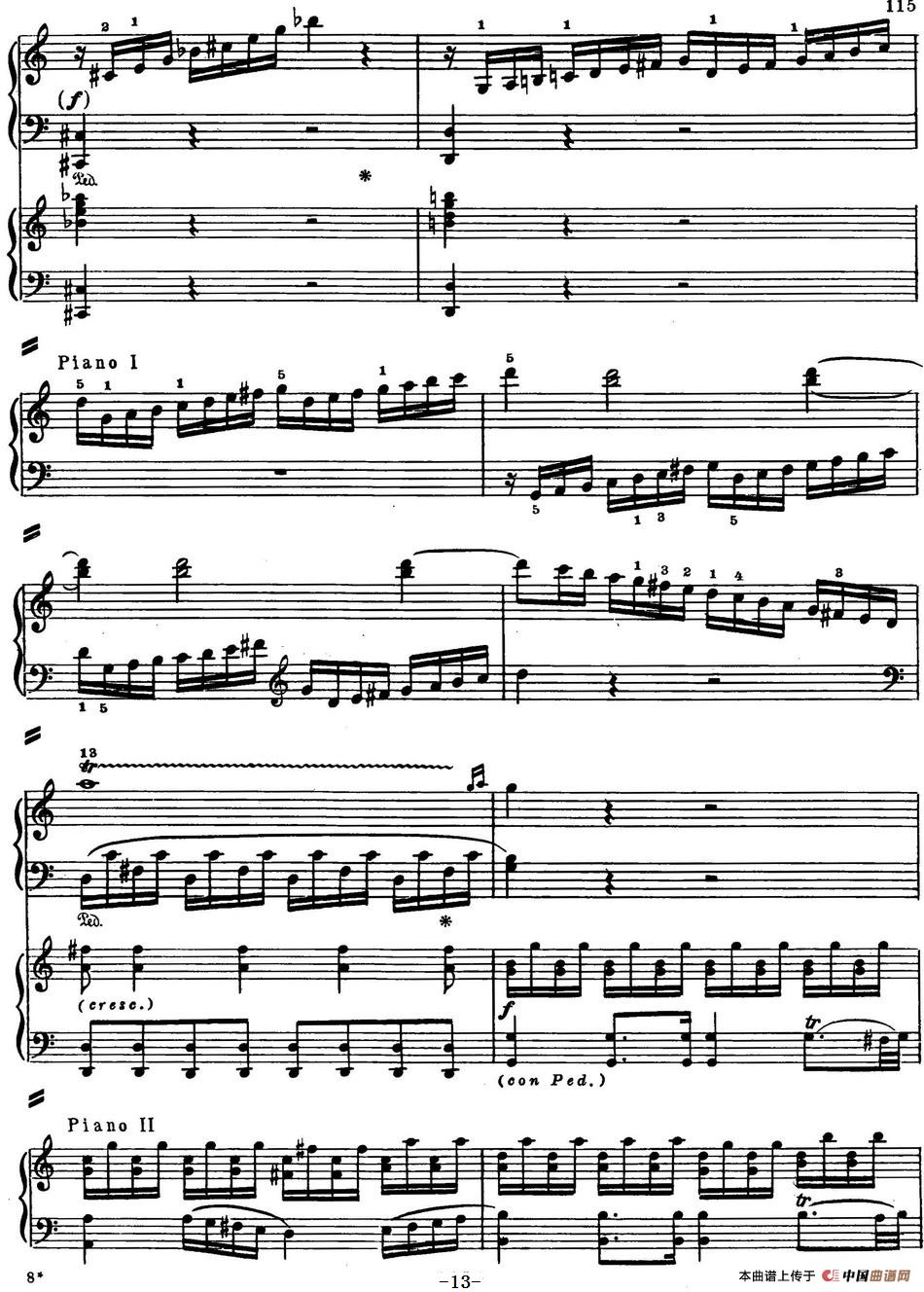 二十八部钢琴协奏曲 No.13(P1-15)(1)_原文件名:二十八部钢琴协奏曲 No.13_页面_13.jpg