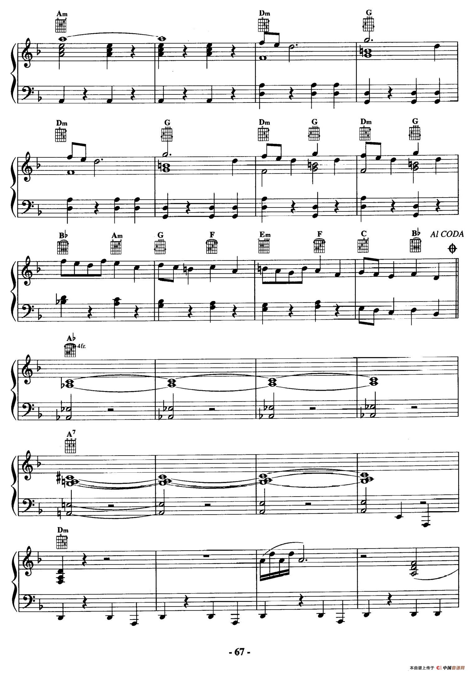 电影配乐大师莫瑞康最佳20首钢琴谱(Best of Ennio Morricone·20)(1)_原文件名:066.jpg