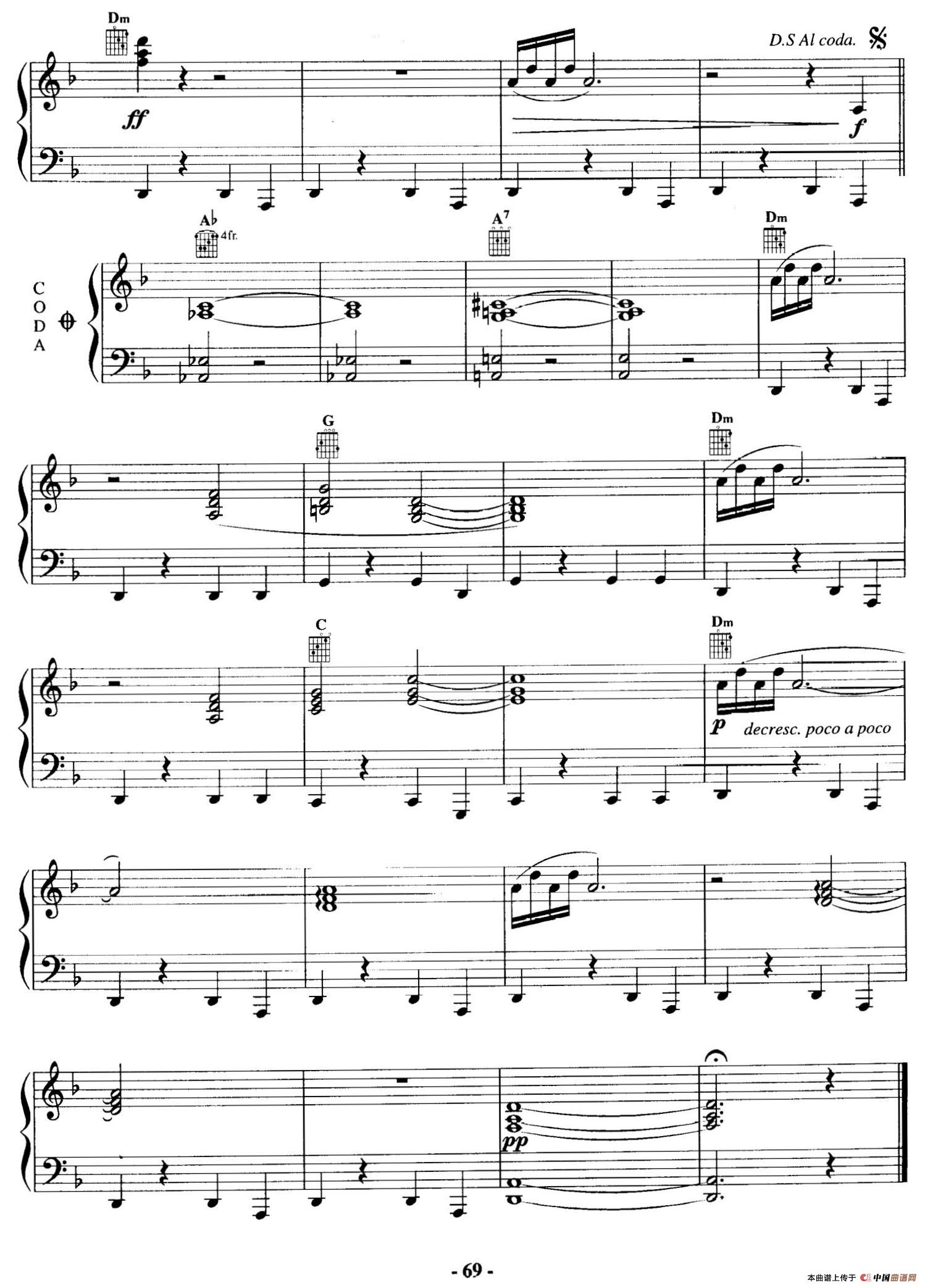 电影配乐大师莫瑞康最佳20首钢琴谱(Best of Ennio Morricone·20)(1)_原文件名:068.jpg