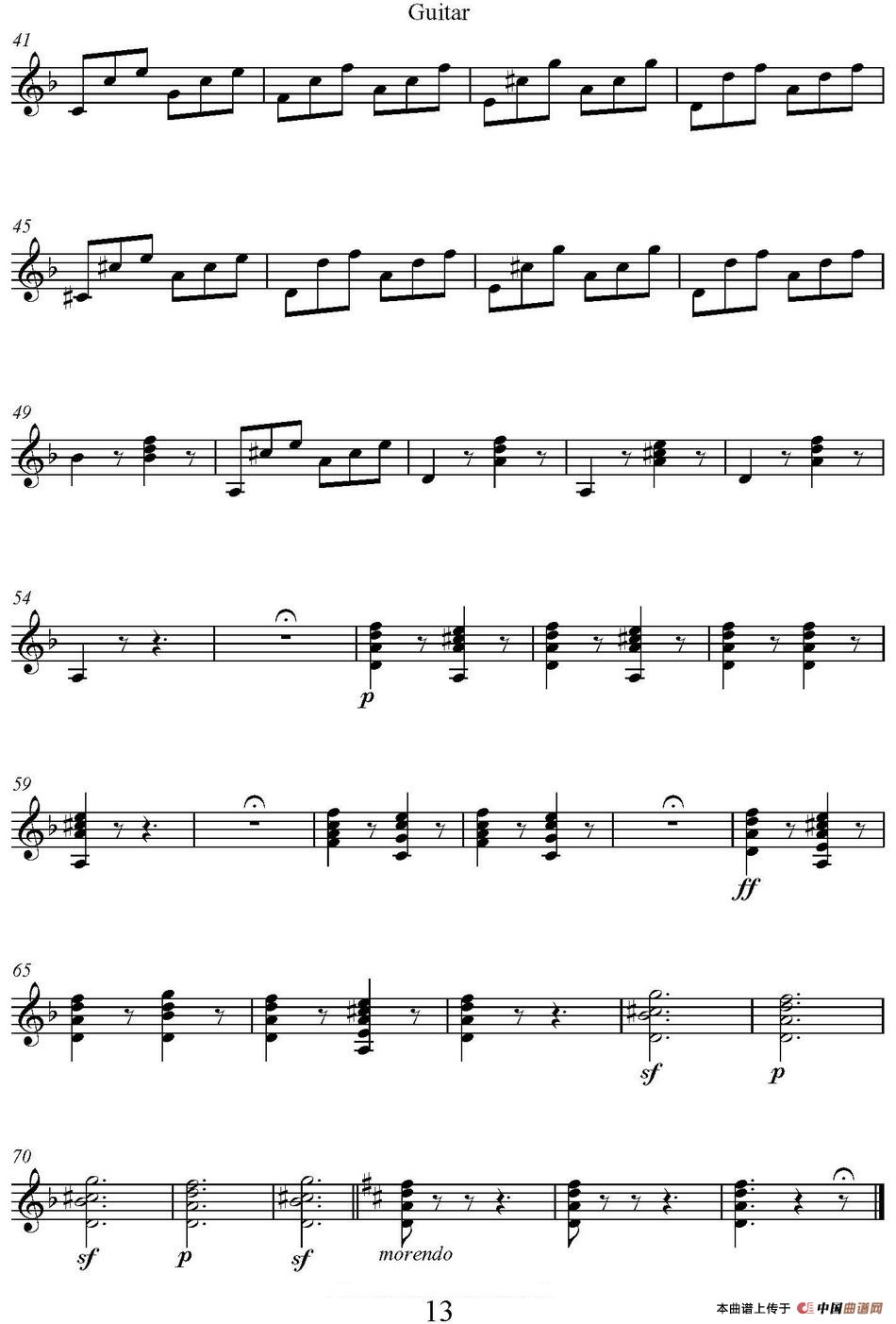 帕格尼尼六首《小提琴和吉他二重奏》 (M.S.110)(吉他分谱)(1)_原文件名:帕格尼尼六首《小提琴和吉他二重奏》 (M.S. 110)_页面_36.jpg