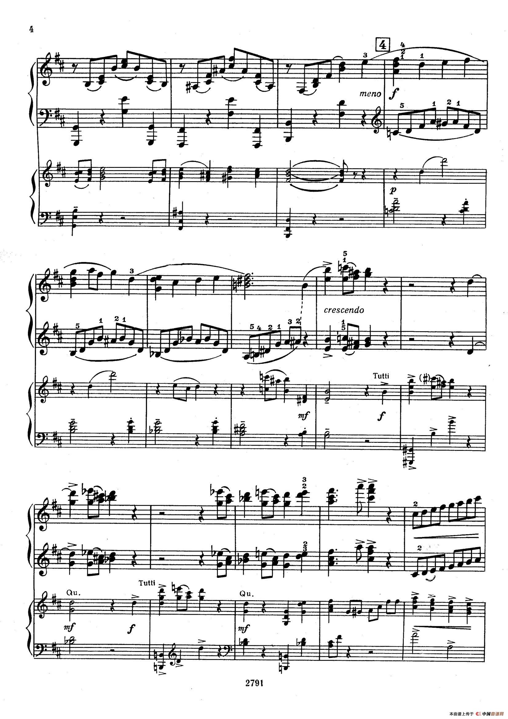 Piano Concerto No.3 in D major, Youth Op.50 - 2 pianos(D大调第三钢琴协奏曲“为青少年而作”Op.50·双钢琴)(1)_原文件名:003.jpg