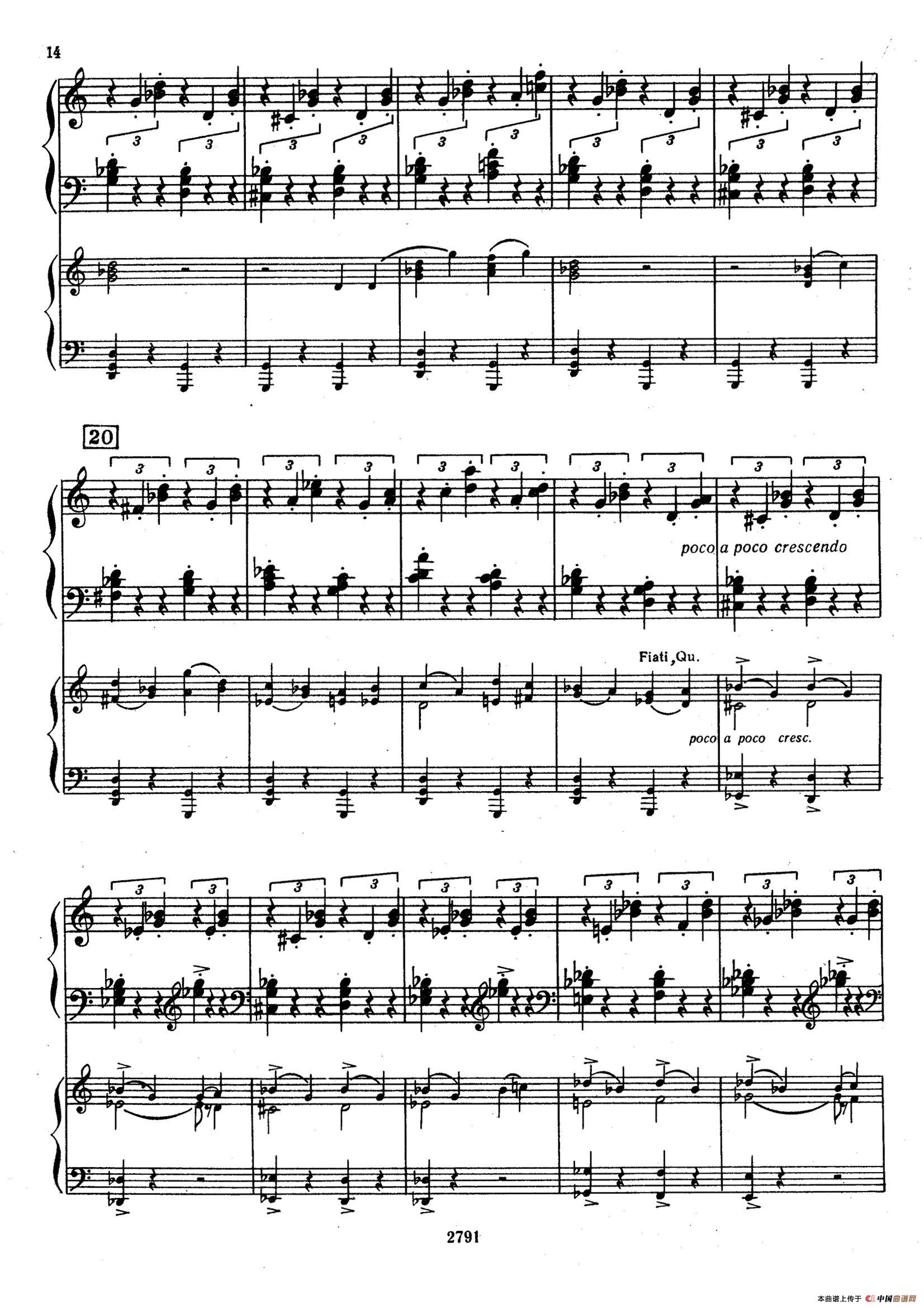 Piano Concerto No.3 in D major, Youth Op.50 - 2 pianos(D大调第三钢琴协奏曲“为青少年而作”Op.50·双钢琴)(1)_原文件名:013.jpg