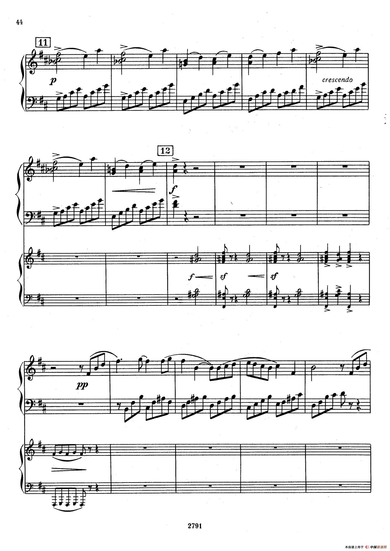 Piano Concerto No.3 in D major, Youth Op.50 - 2 pianos(D大调第三钢琴协奏曲“为青少年而作”Op.50·双钢琴)(1)_原文件名:043.jpg