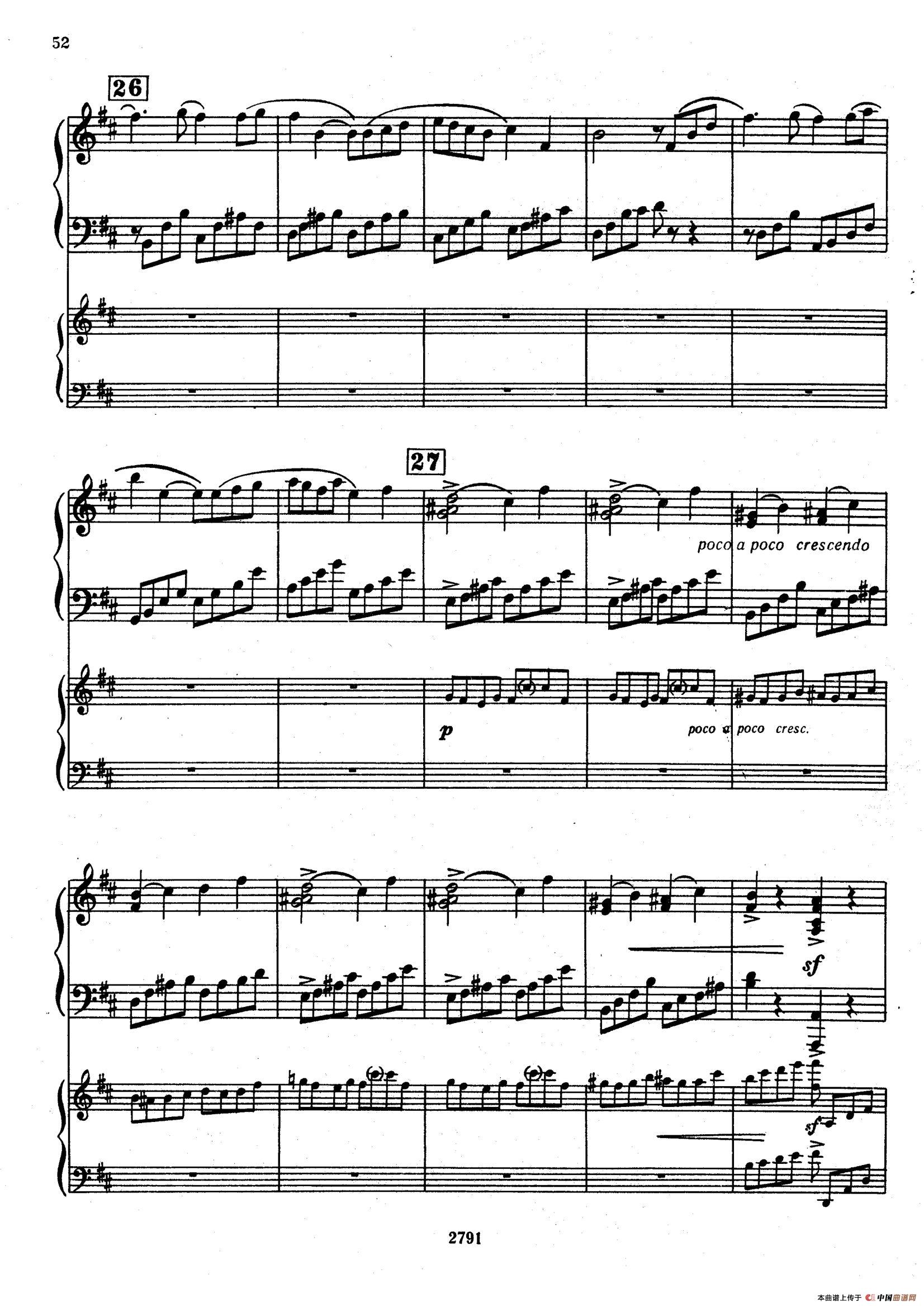 Piano Concerto No.3 in D major, Youth Op.50 - 2 pianos(D大调第三钢琴协奏曲“为青少年而作”Op.50·双钢琴)(1)_原文件名:051.jpg