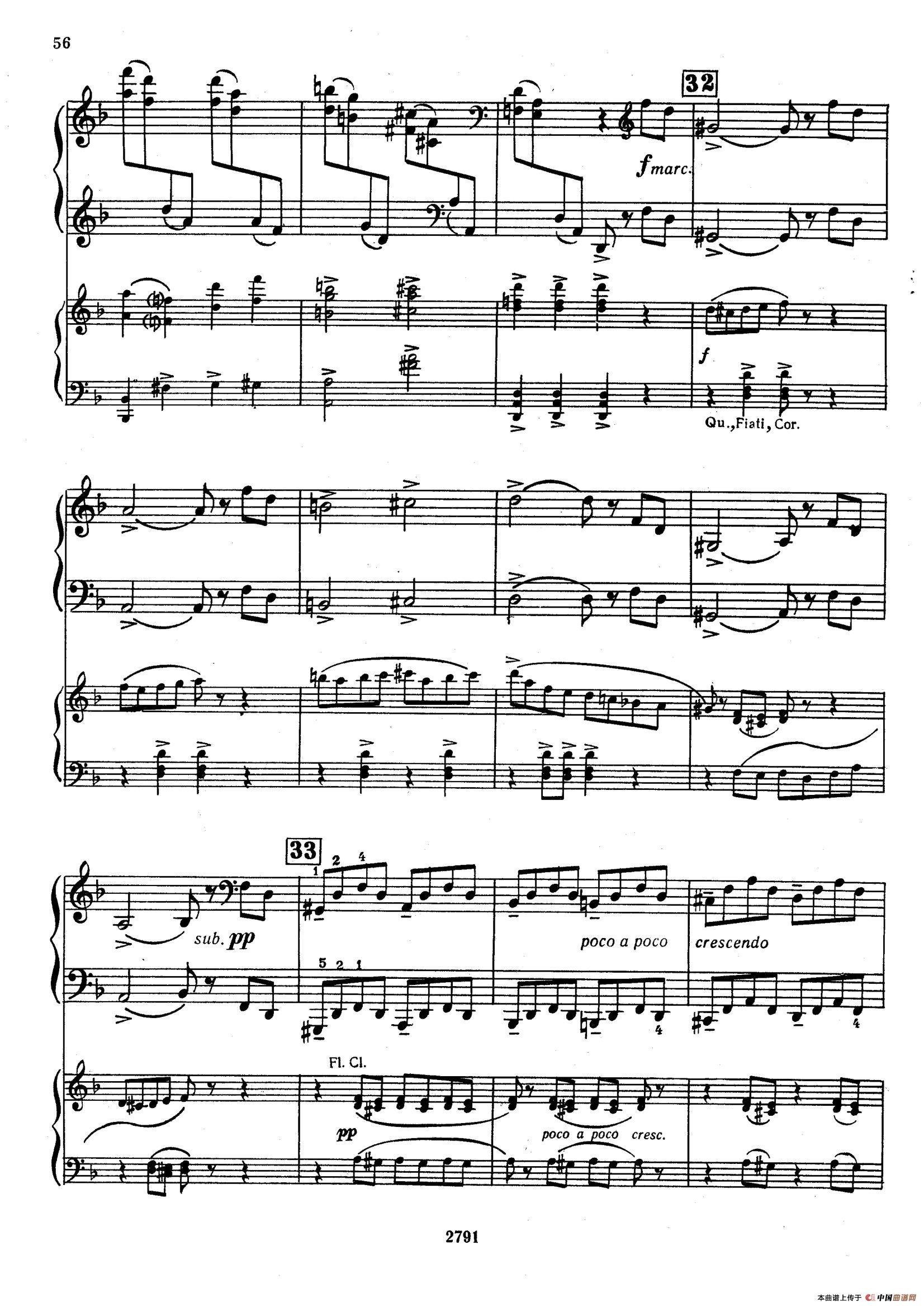 Piano Concerto No.3 in D major, Youth Op.50 - 2 pianos(D大调第三钢琴协奏曲“为青少年而作”Op.50·双钢琴)(1)_原文件名:055.jpg