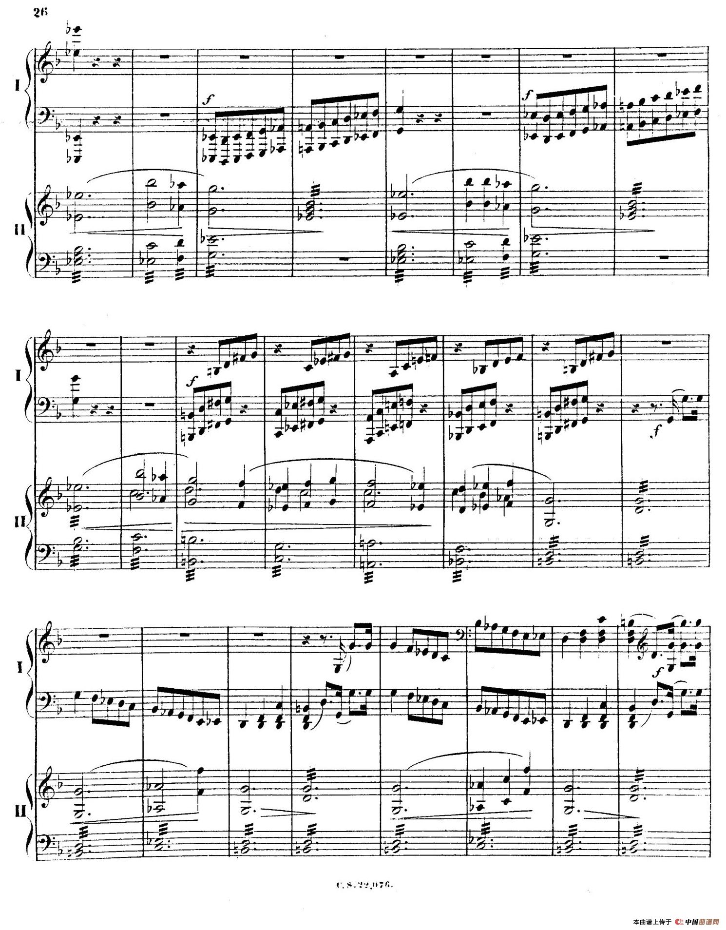 Piano Concerto No.2 in F Major Op.35(F大调第二钢琴协奏曲·Ⅰ·双钢琴)(1)_原文件名:026.jpg