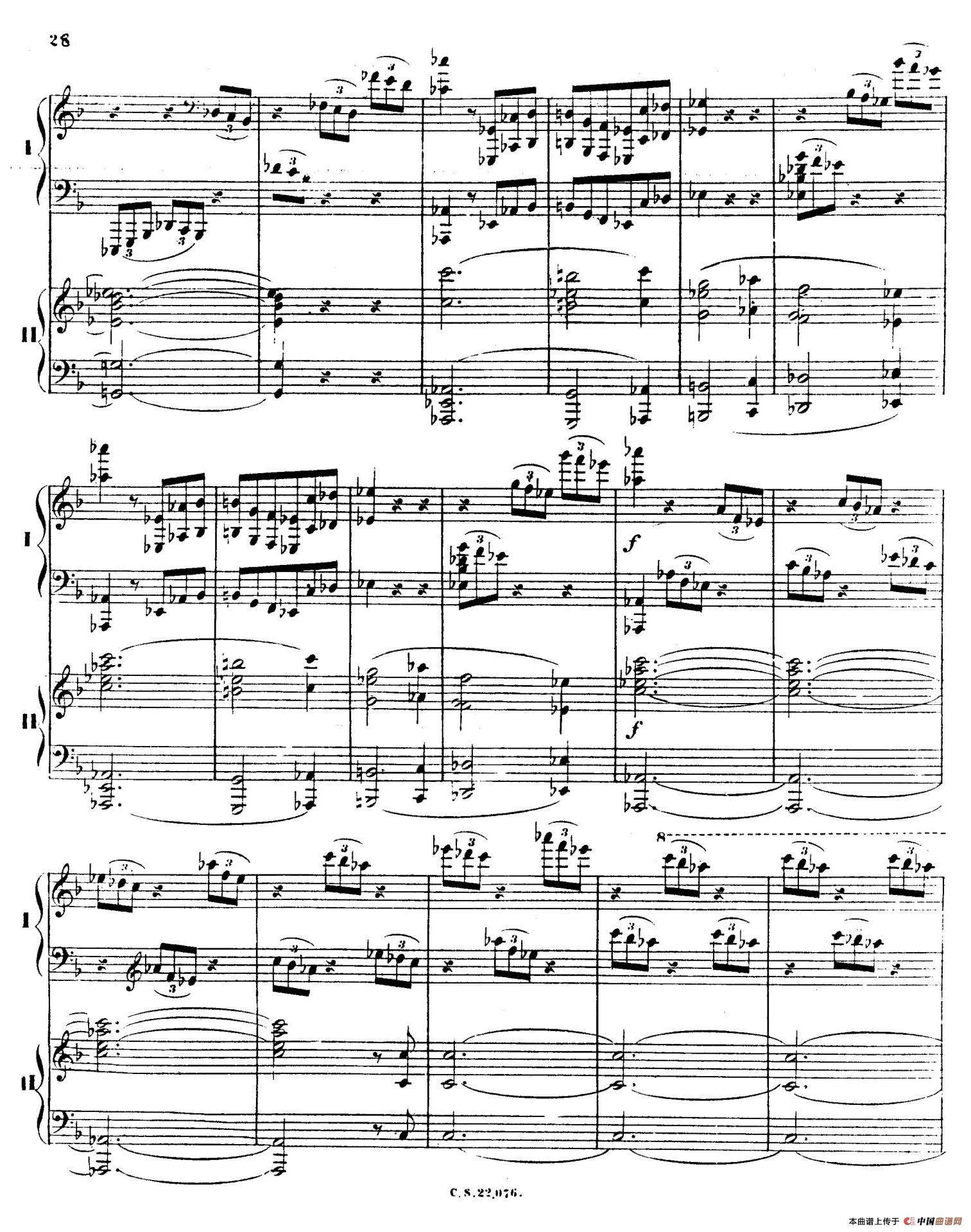 Piano Concerto No.2 in F Major Op.35(F大调第二钢琴协奏曲·Ⅰ·双钢琴)(1)_原文件名:028.jpg