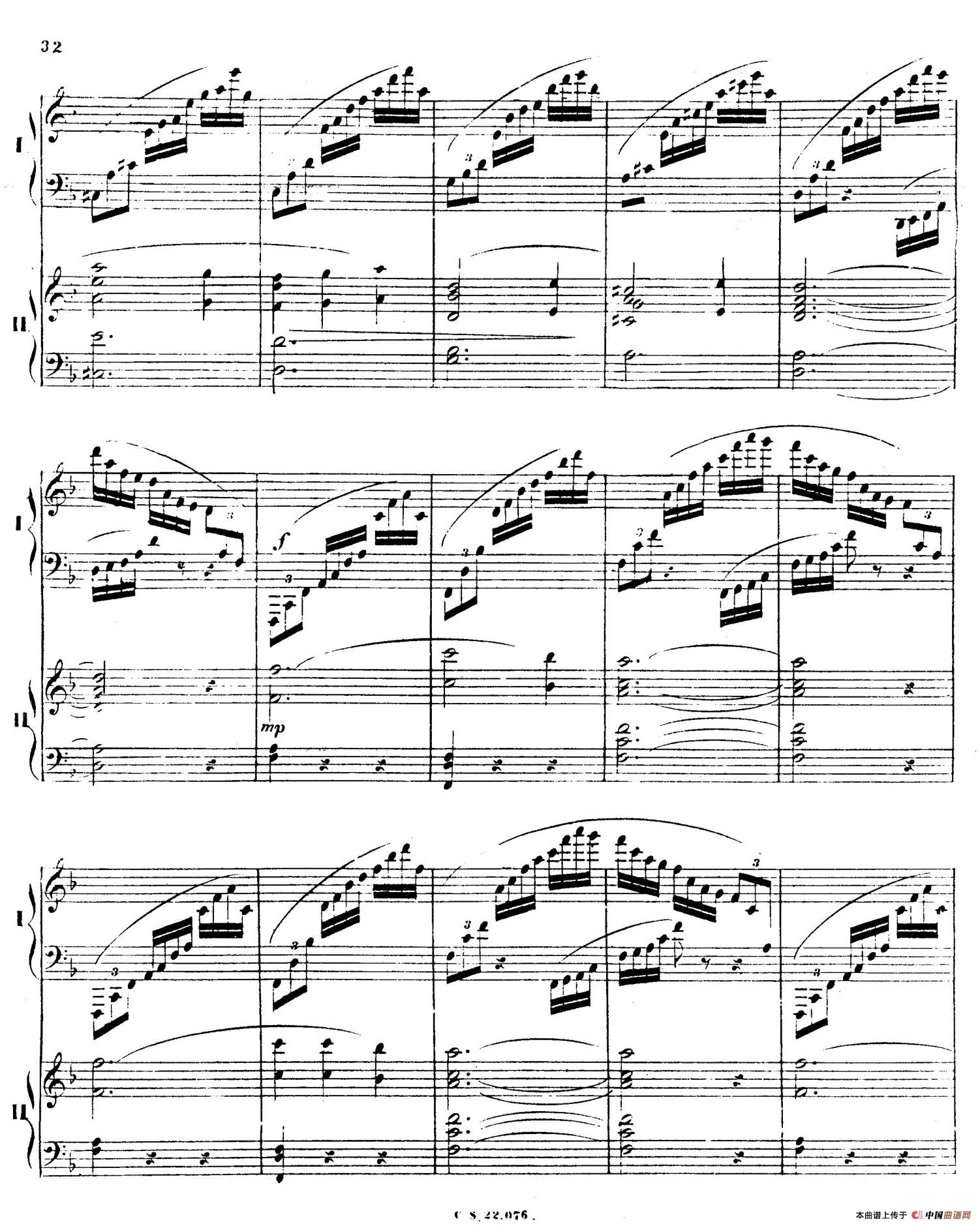 Piano Concerto No.2 in F Major Op.35(F大调第二钢琴协奏曲·Ⅰ·双钢琴)(1)_原文件名:032.jpg