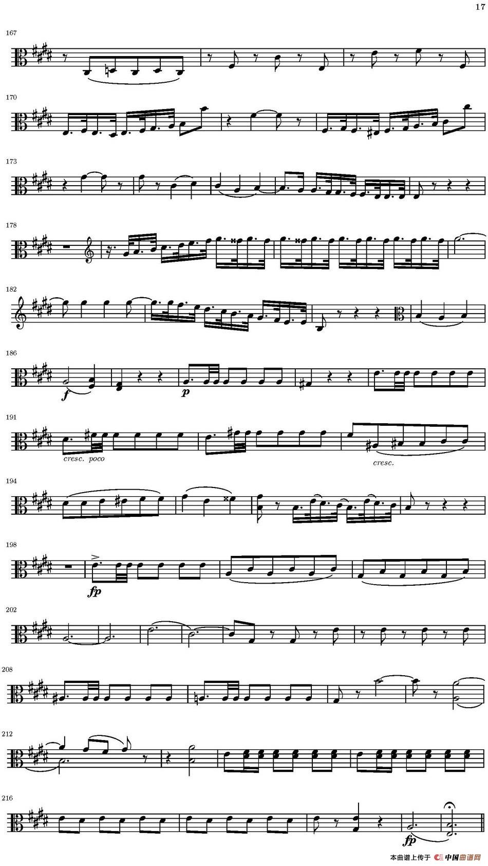 String Quartet nr.18 in E minor(E小调弦乐四重奏)(中提琴分谱)(1)_原文件名:String Quartet nr.18 in E minor(中提琴分谱)托马西曲_页面_17-.jpg