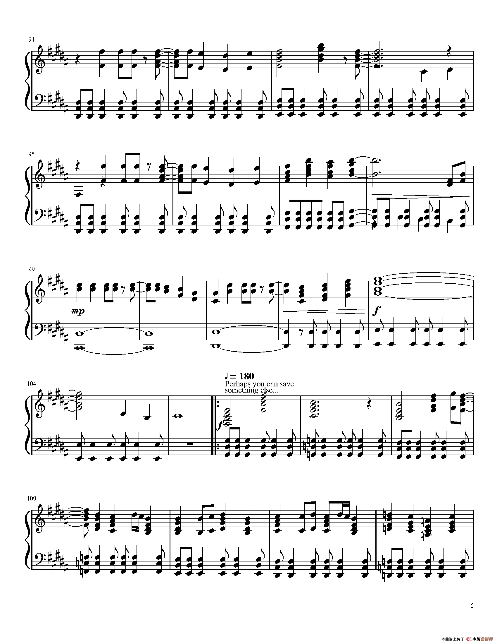 Hopes and Dream钢琴谱_器乐乐谱_中国曲谱网