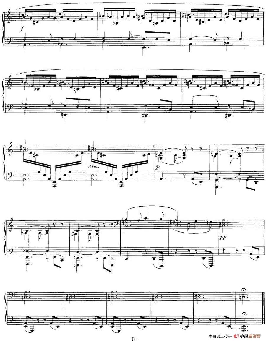 福雷13首船歌:Barcarolle No·10 in A min, Op·104, No· 2(1)_原文件名:福雷13首船歌:Barcarolle No·10 in A min, Op·104, No· 25.jpg