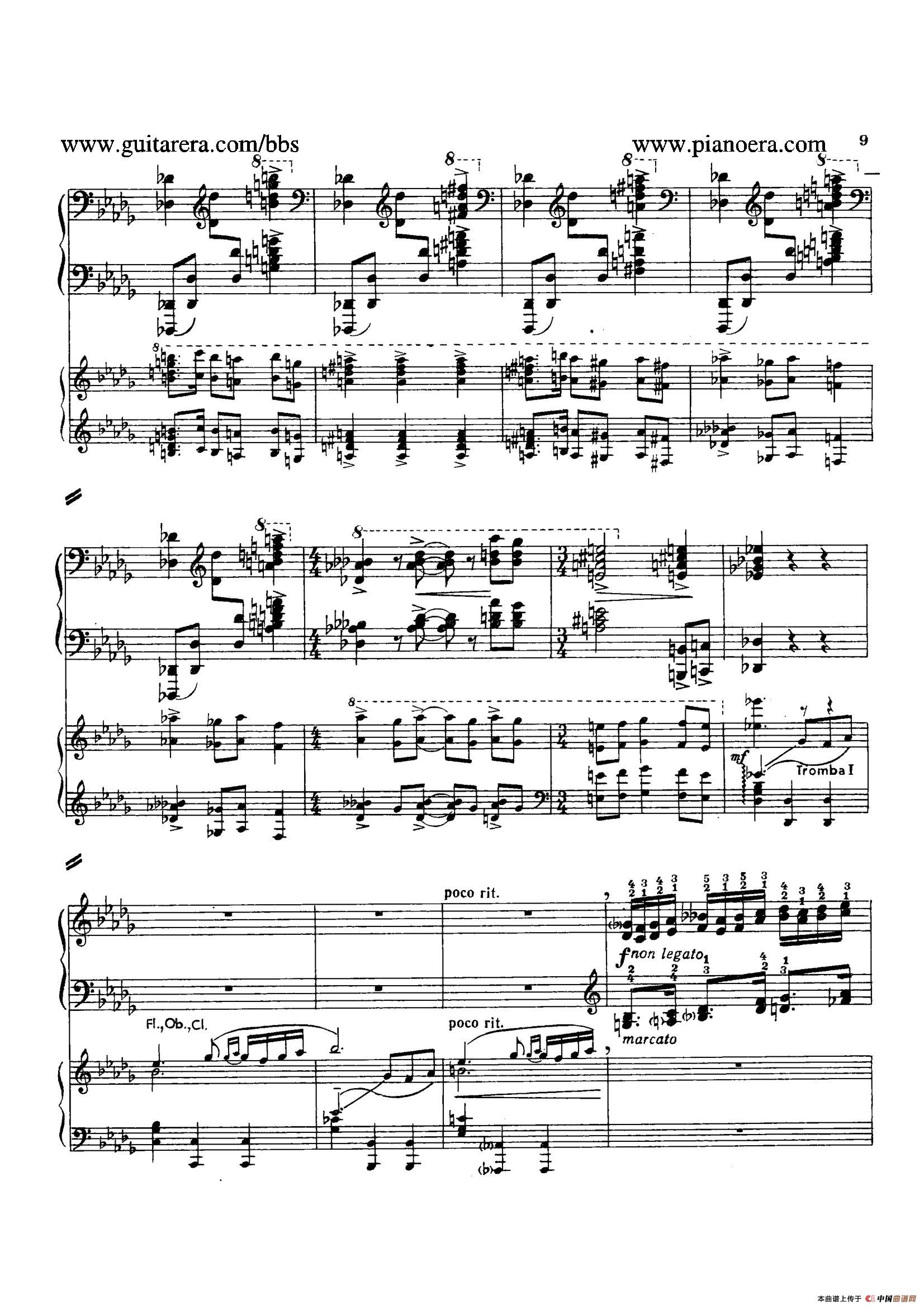 Piano Concerto in D-flat Major Op.37(降D大调钢琴协奏曲·Ⅰ·双钢琴)(1)_原文件名:005.jpg