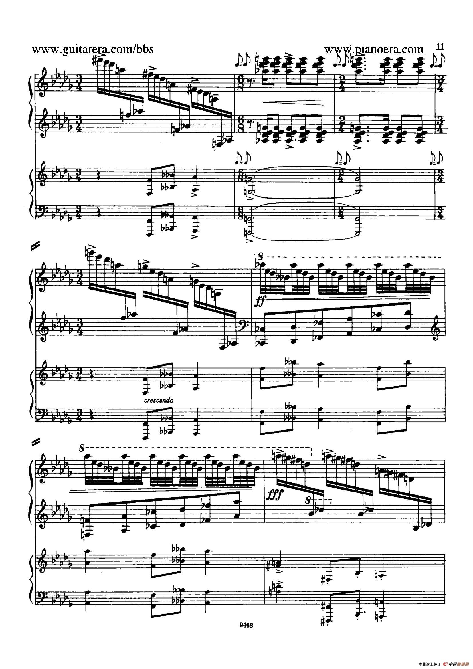 Piano Concerto in D-flat Major Op.37(降D大调钢琴协奏曲·Ⅰ·双钢琴)(1)_原文件名:007.jpg
