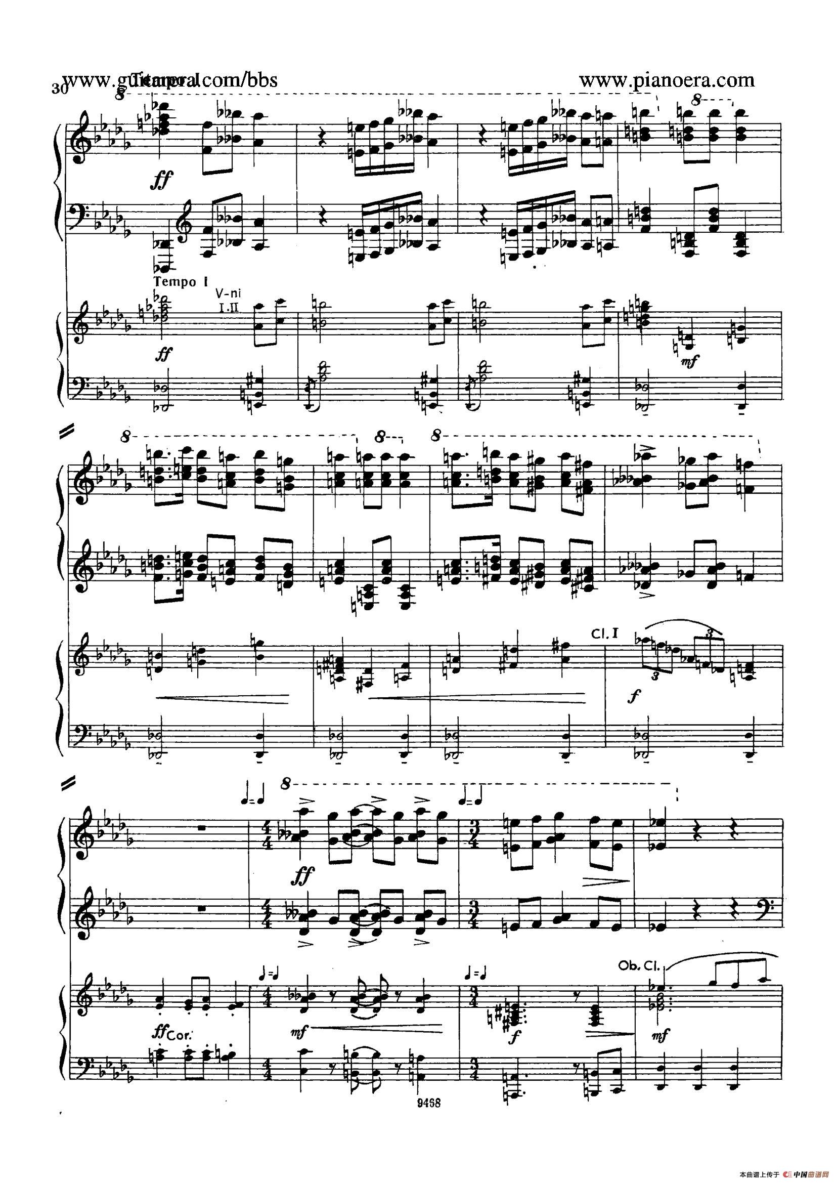 Piano Concerto in D-flat Major Op.37(降D大调钢琴协奏曲·Ⅰ·双钢琴)(1)_原文件名:026.jpg