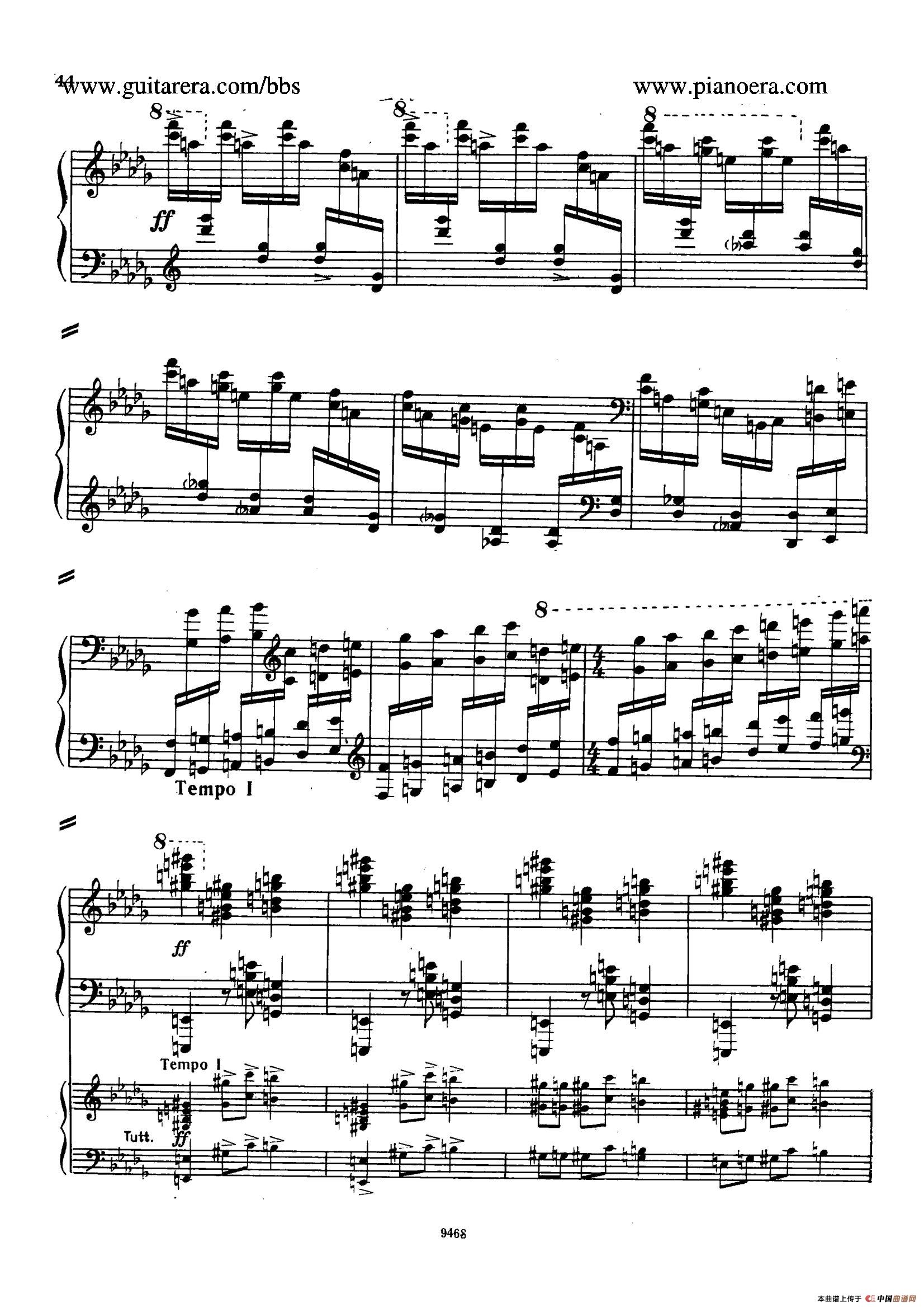 Piano Concerto in D-flat Major Op.37(降D大调钢琴协奏曲·Ⅰ·双钢琴)(1)_原文件名:040.jpg