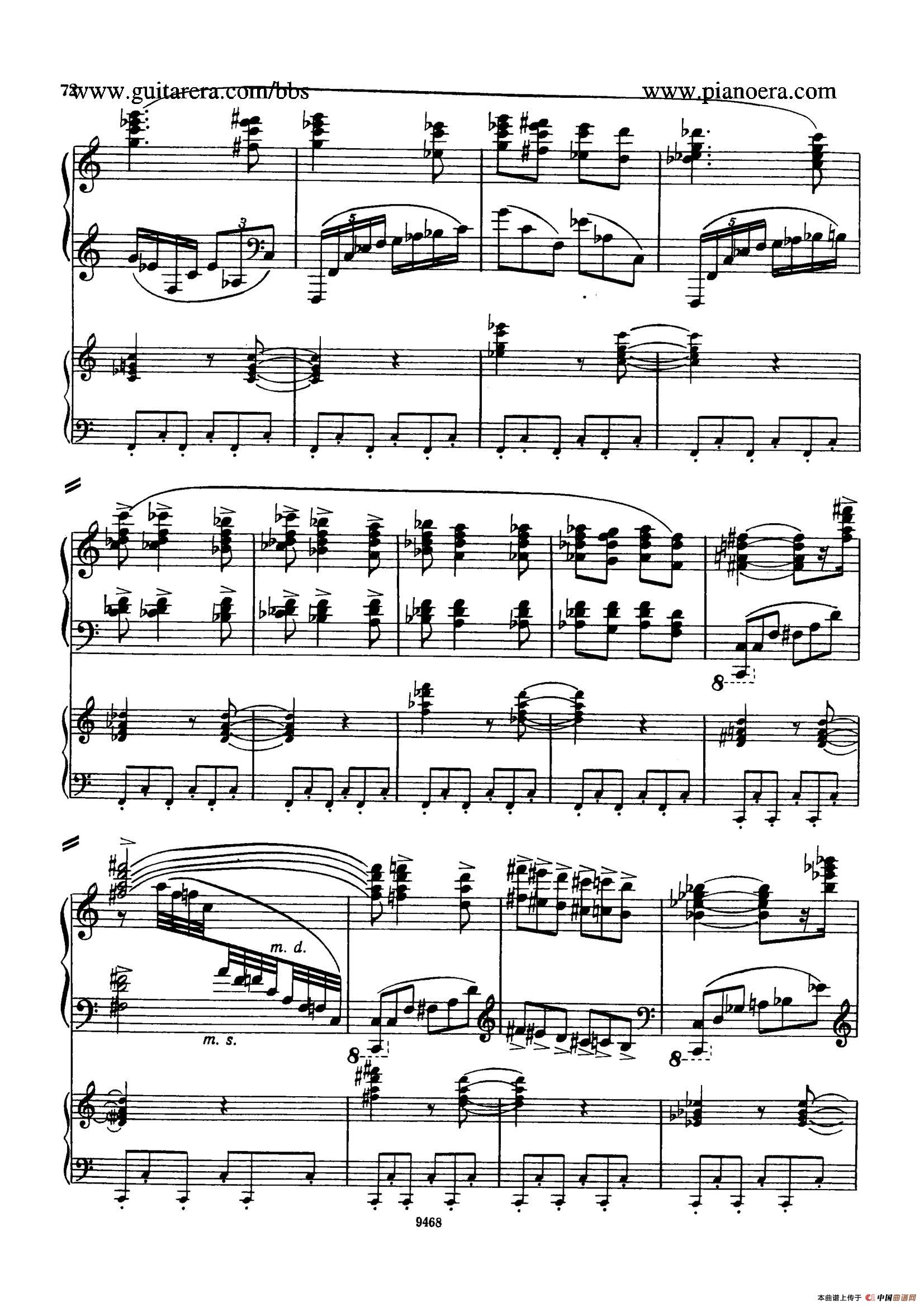 Piano Concerto in D-flat Major Op.37(降D大调钢琴协奏曲·Ⅲ·双钢琴)(1)_原文件名:068.jpg