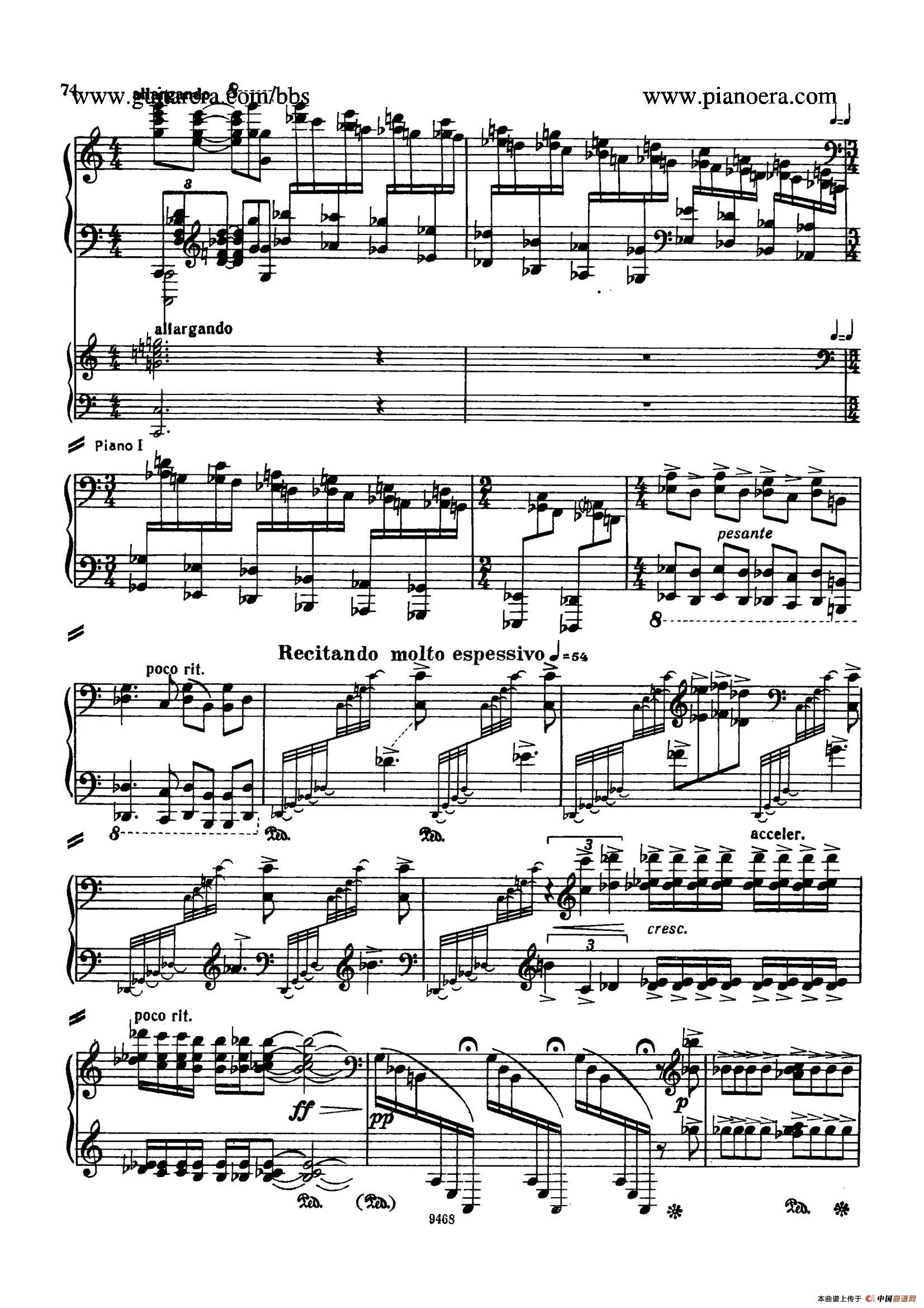 Piano Concerto in D-flat Major Op.37(降D大调钢琴协奏曲·Ⅲ·双钢琴)(1)_原文件名:070.jpg