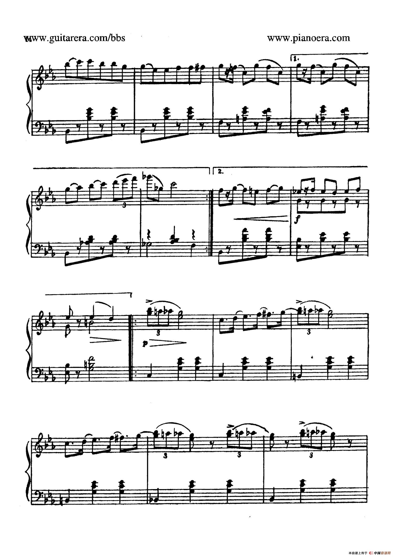 masquerade suite钢琴谱(化妆舞会·第三乐章)_器乐乐谱_中国曲谱网