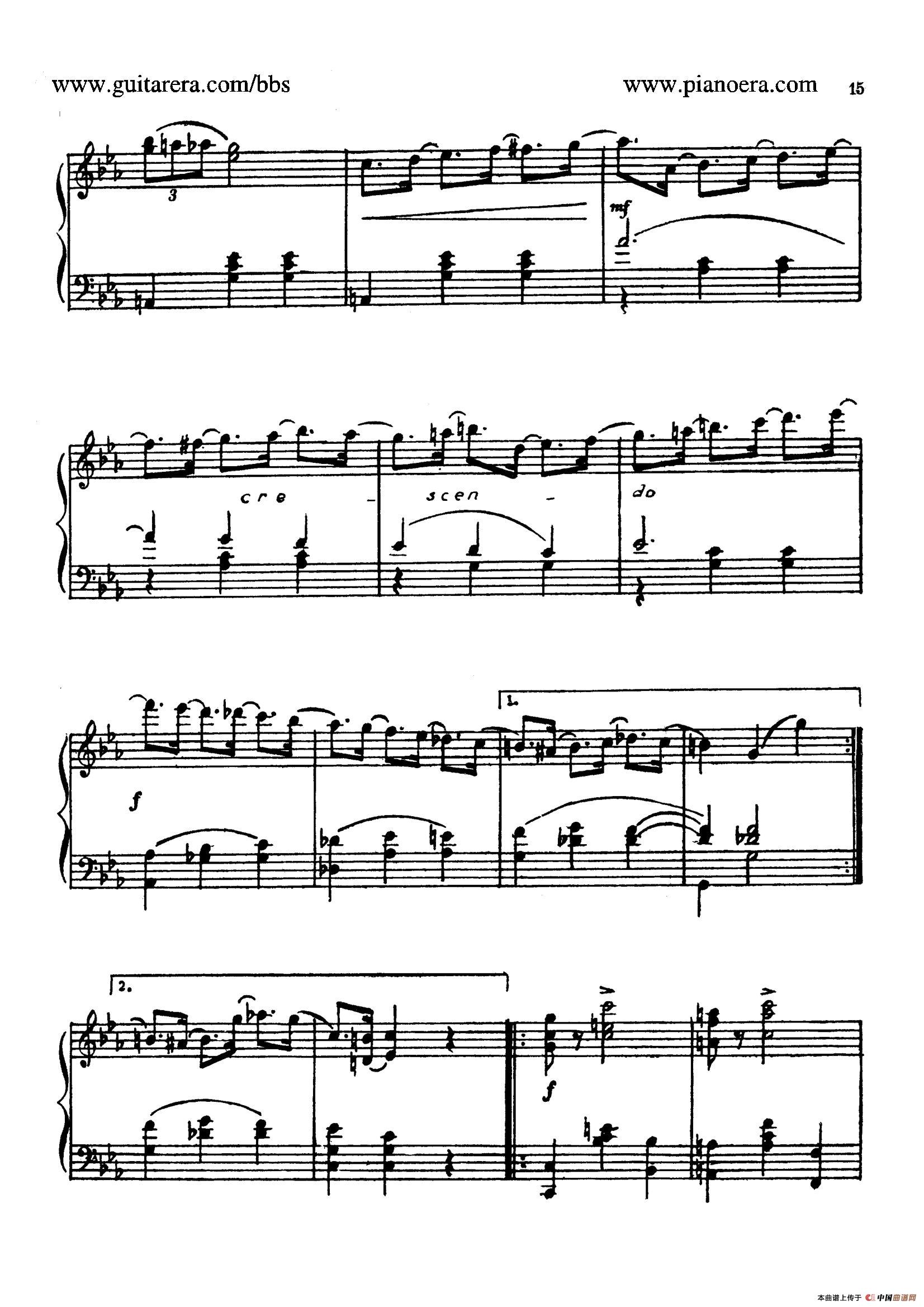 masquerade suite钢琴谱(化妆舞会·第三乐章)_器乐乐谱_中国曲谱网