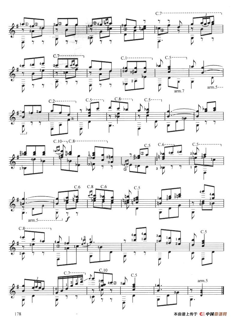 古典吉他考级九级外国乐曲A组（3、戈雅的美女）