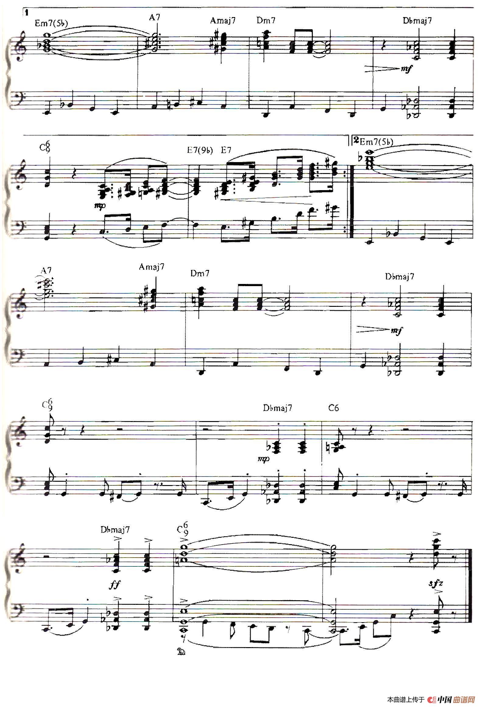 100首欧美流行歌曲钢琴独奏:FLY ME TO THE MOON(1)_原文件名:034.jpg