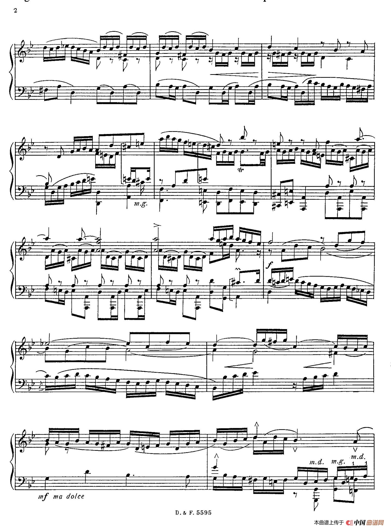 小赋格曲BWV961