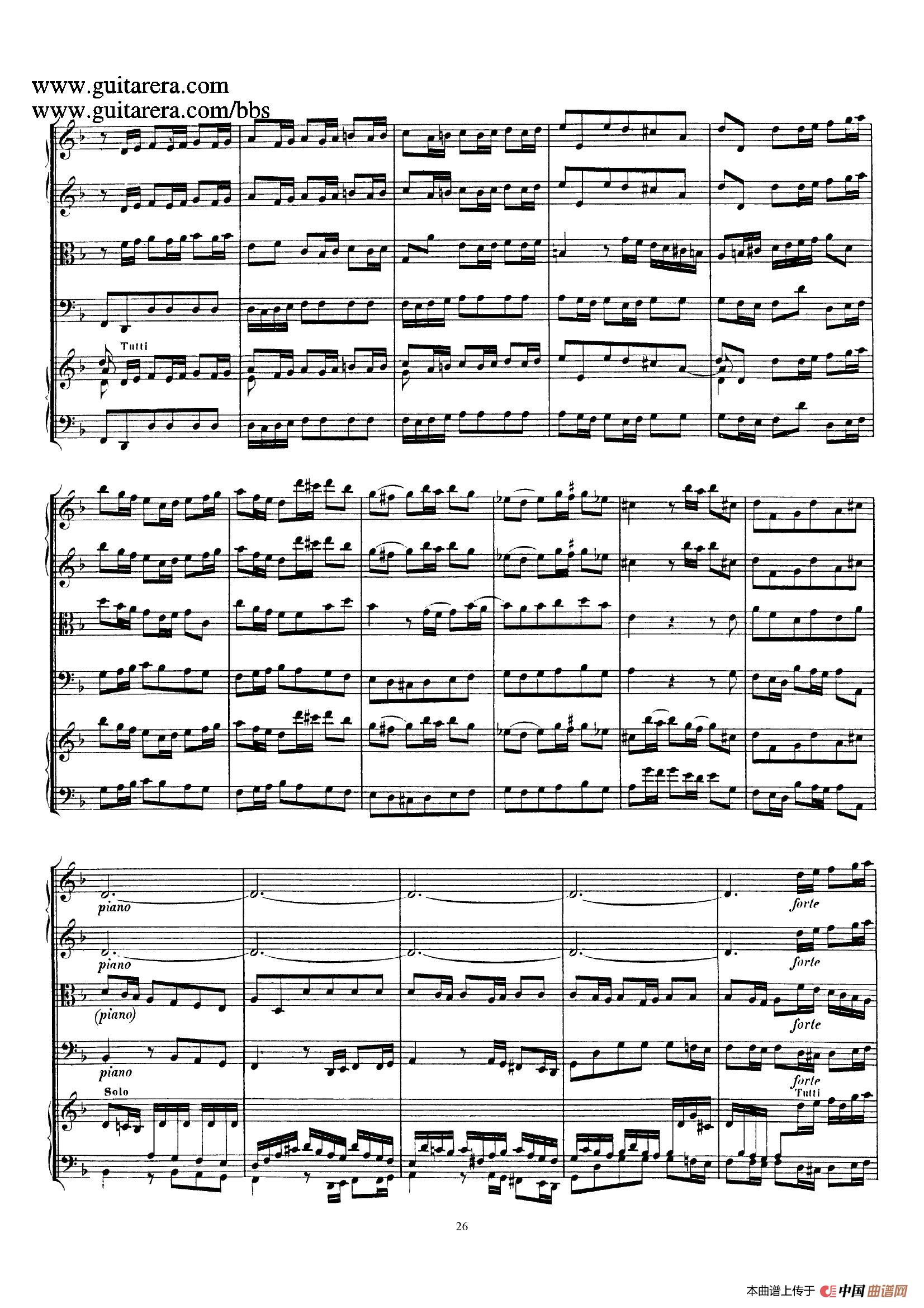 d小调第一号古钢琴协奏曲 BWV 1052(总谱)(1)_原文件名:026.jpg