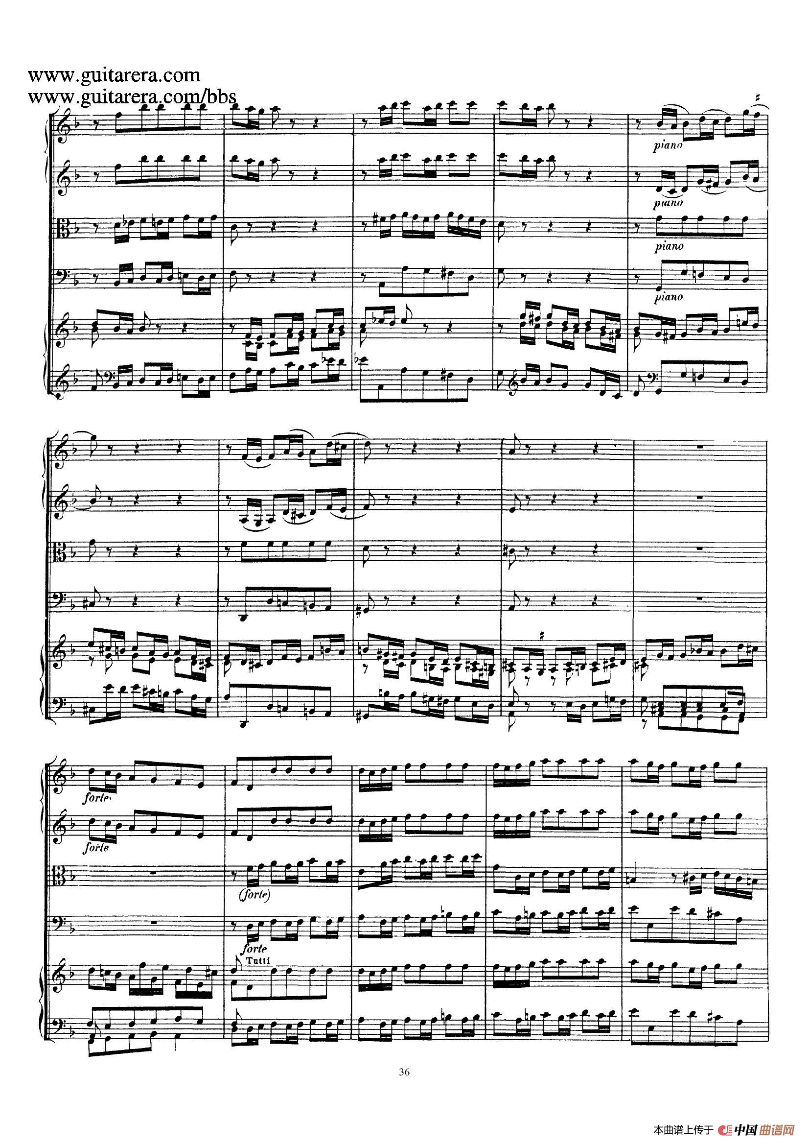 d小调第一号古钢琴协奏曲 BWV 1052(总谱)(1)_原文件名:036.jpg