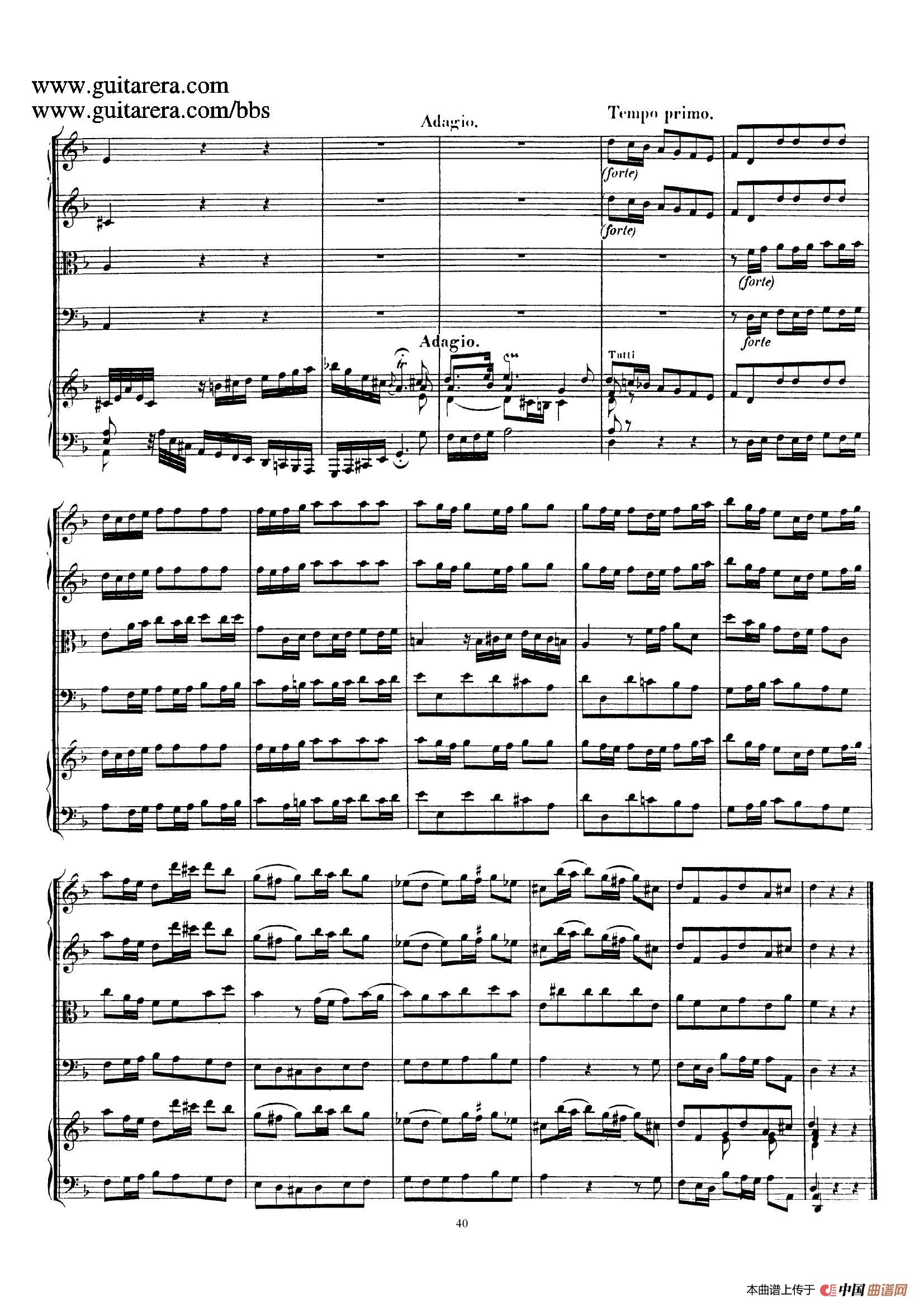 d小调第一号古钢琴协奏曲 BWV 1052(总谱)(1)_原文件名:040.jpg