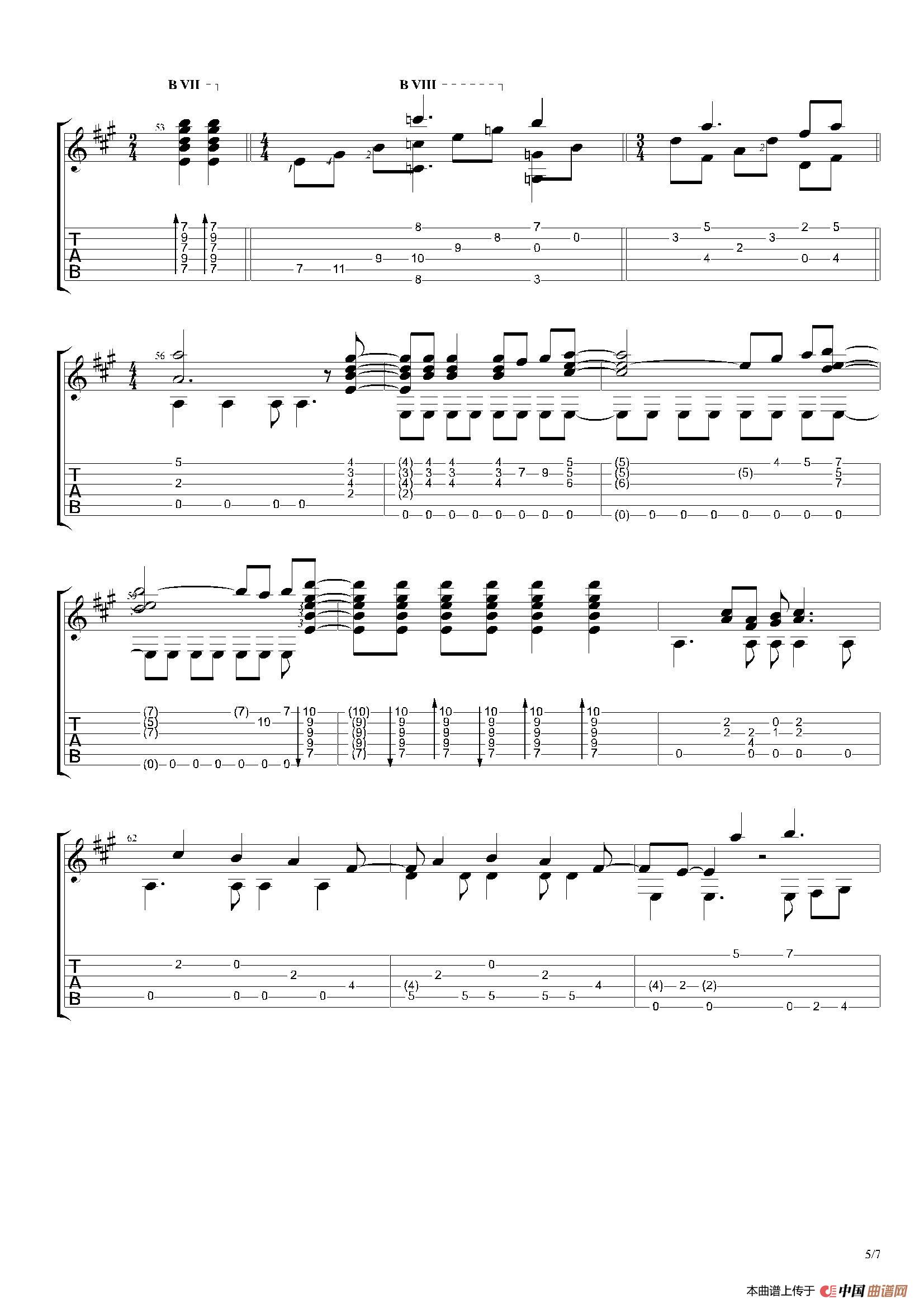 古典吉他:The Beatles:Here Comes The Sun(1)_原文件名:005.jpg