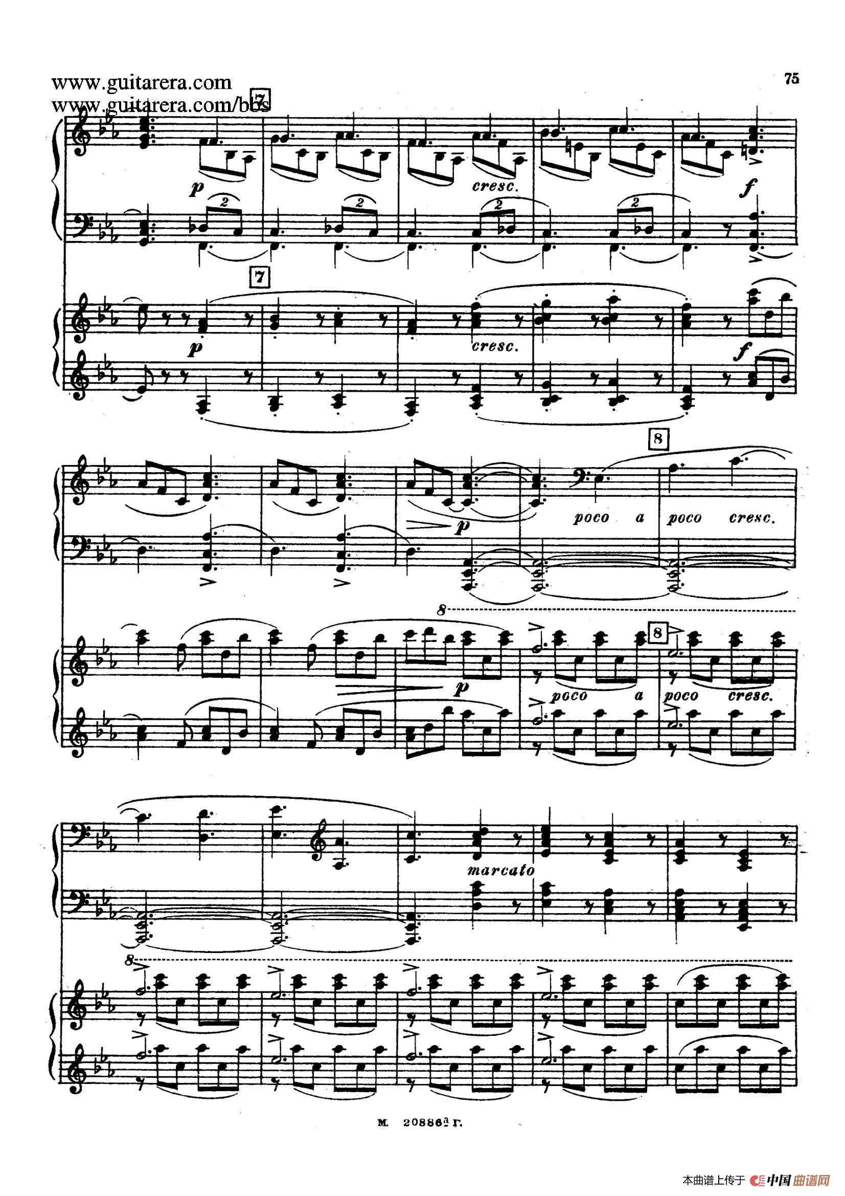 第二双钢琴组曲 Suite for Two Pianos No.2 Op.17(4. 塔兰泰拉舞曲 Tarantella)(1)_原文件名:005.jpg