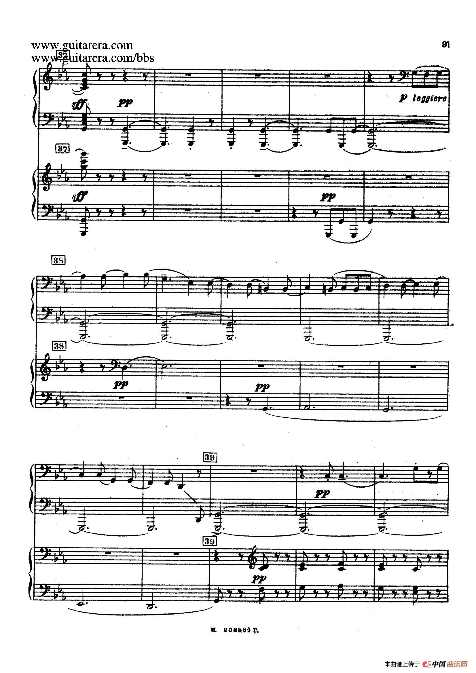 第二双钢琴组曲 Suite for Two Pianos No.2 Op.17(4. 塔兰泰拉舞曲 Tarantella)(1)_原文件名:021.jpg