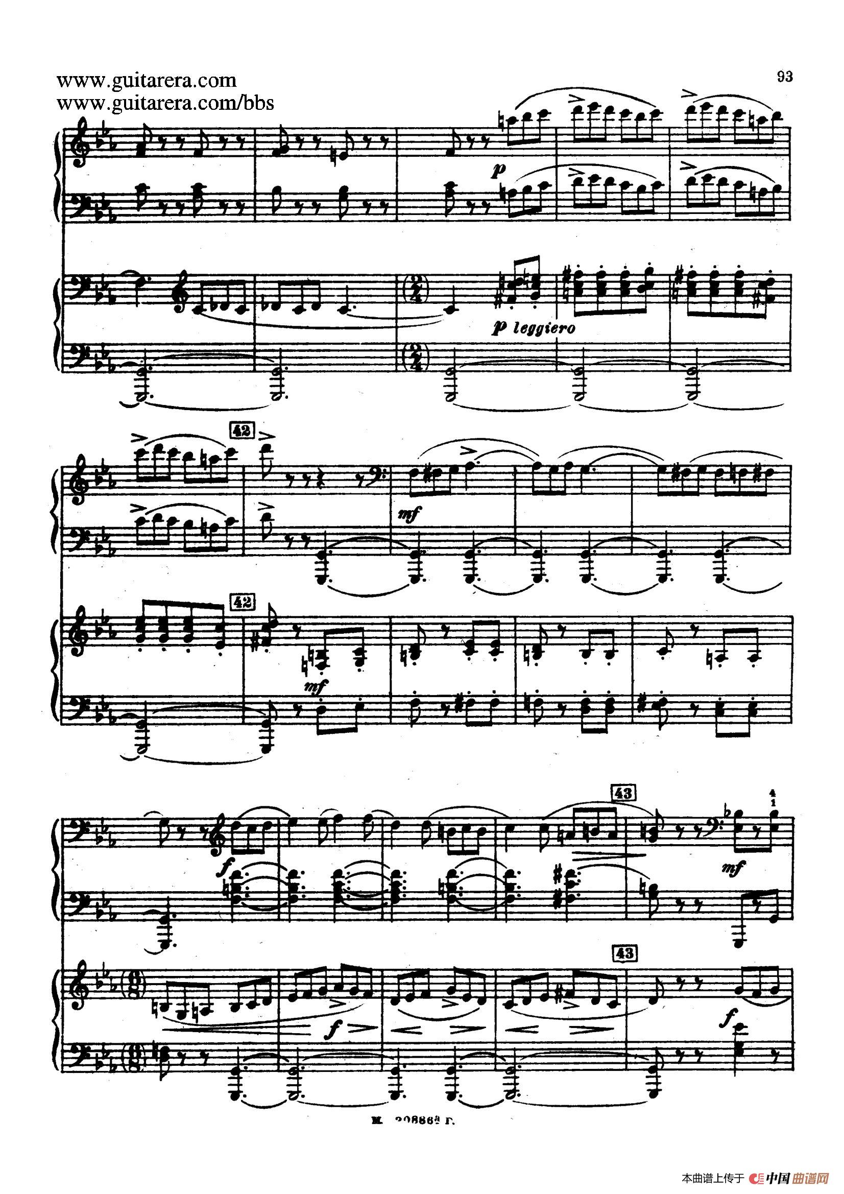 第二双钢琴组曲 Suite for Two Pianos No.2 Op.17(4. 塔兰泰拉舞曲 Tarantella)(1)_原文件名:023.jpg