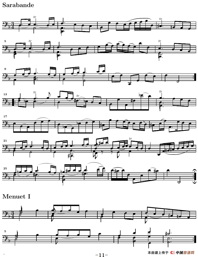 巴赫《大提琴无伴奏六首组曲》:Suite Ⅱ(1)_原文件名:巴赫《大提琴无伴奏六首组曲》:Suite Ⅱ-器乐提琴5.png