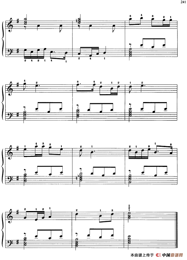 110首中国民歌钢琴小曲集:城墙上跑马(1)_原文件名:110首中国民歌钢琴小曲集:城墙上跑马 郏国庆编曲-器乐钢琴3.png