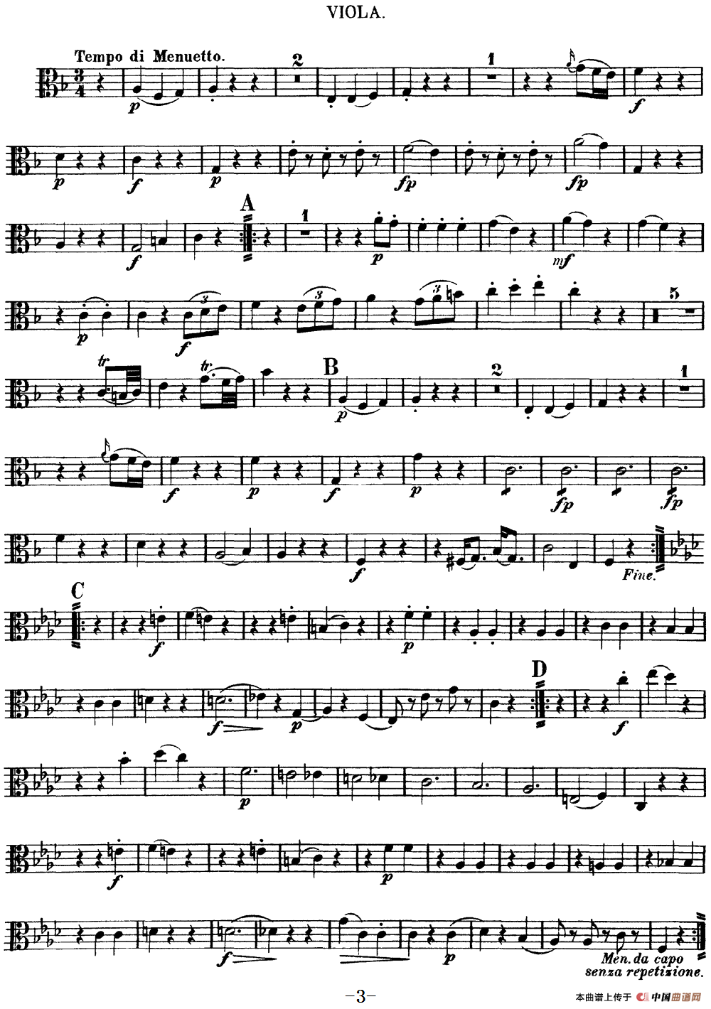 Mozart《Quartet No.5 in F Major,K.158》(Viola分谱)(1)_原文件名:Mozart《Quartet No.5 in F Major,K.158》(Viola分谱)_02.png