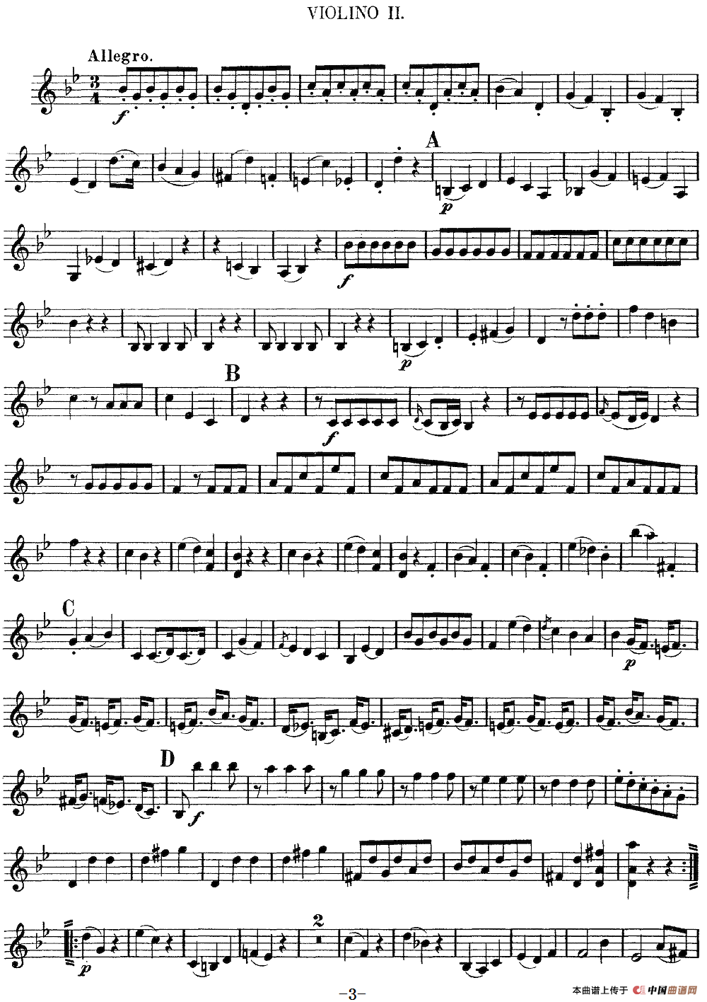Mozart《Quartet No.6 in Bb Major,K.159》(Violin 2分谱)(1)_原文件名:Mozart《Quartet No.6 in Bb Major,K.159》(Violin 2分谱)_02.png