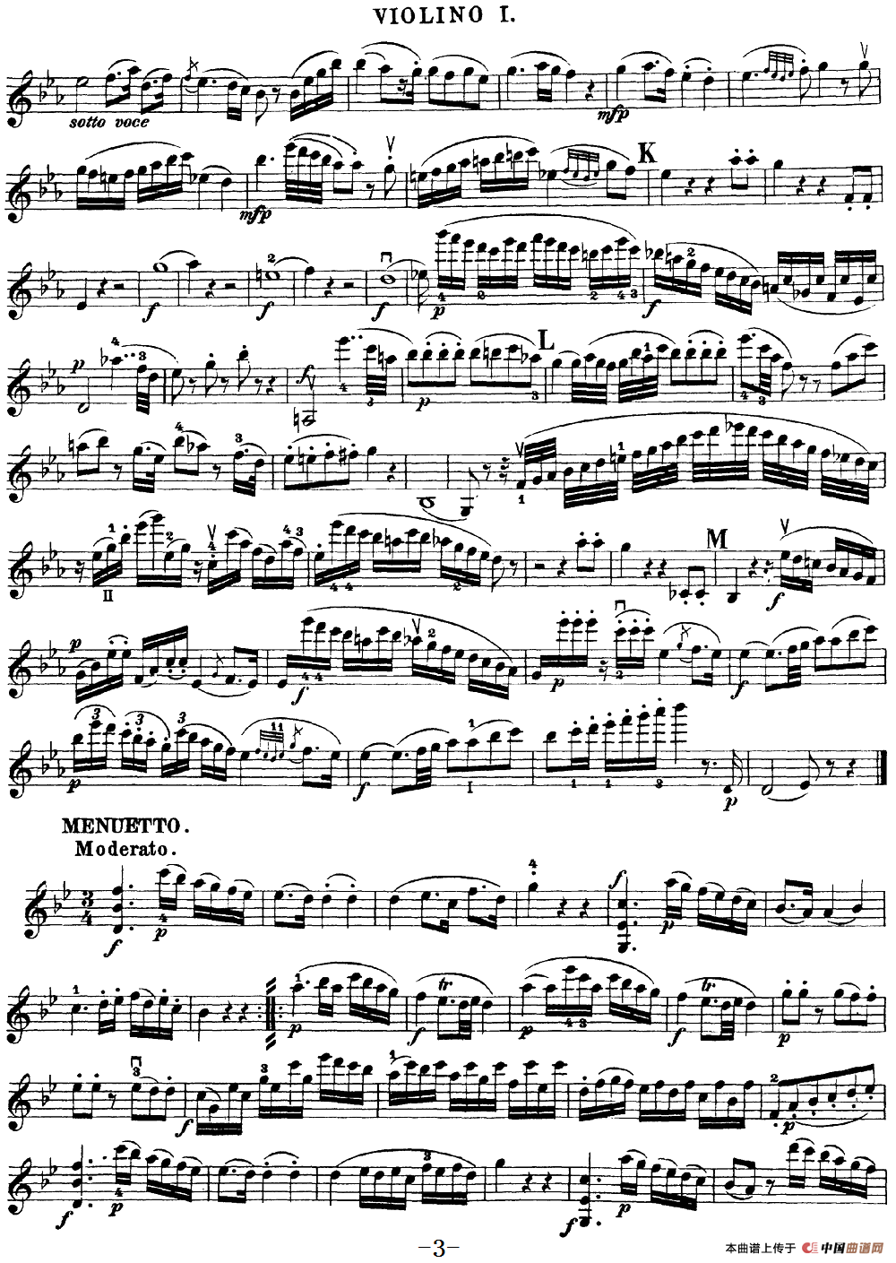 Mozart《Quartet No.22 in Bb Major,K.589》(Violin 1分谱)(1)_原文件名:Mozart《Quartet No.22 in Bb Major,K.589》(Violin 1分谱)_02.png