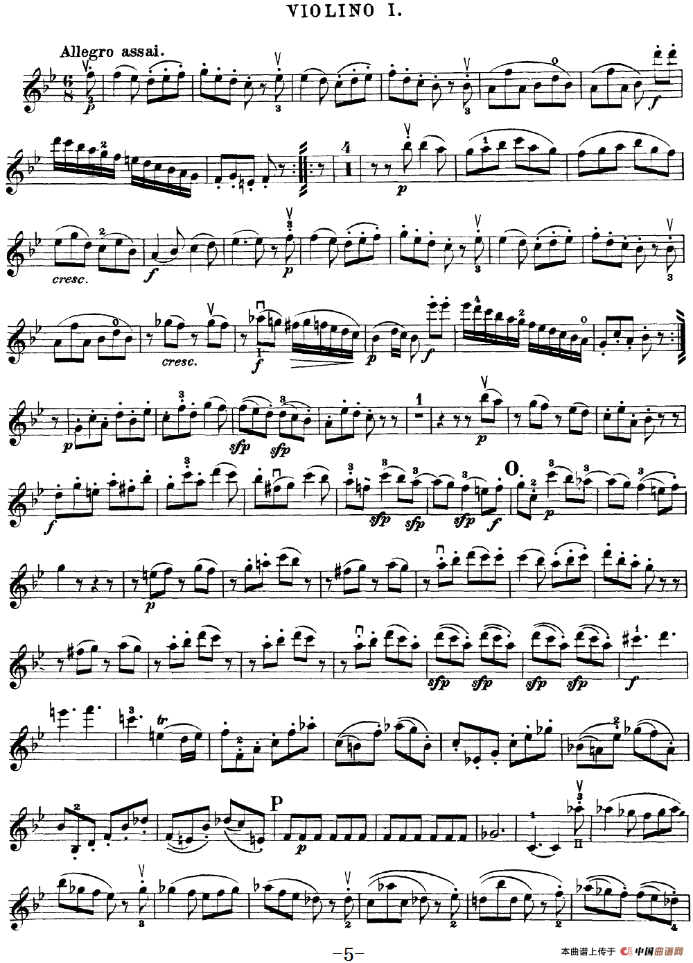 Mozart《Quartet No.22 in Bb Major,K.589》(Violin 1分谱)(1)_原文件名:Mozart《Quartet No.22 in Bb Major,K.589》(Violin 1分谱)_04.png