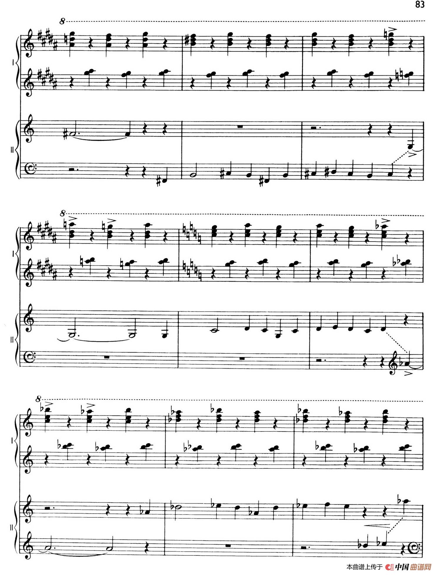 The Planets Op.32(双钢琴)(行星·第六乐章 天王星—魔术师)(1)_原文件名:094.jpg