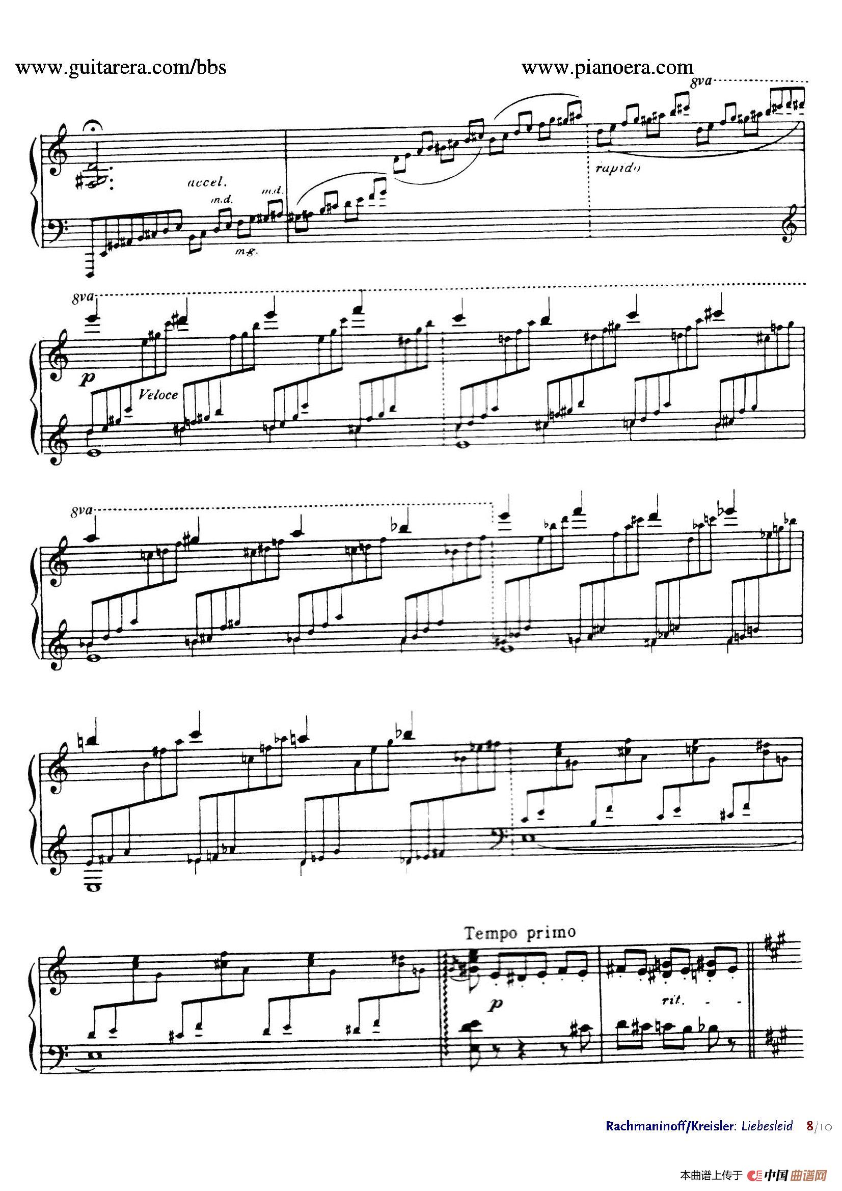 liebesleid(爱的忧伤)(钢琴独奏版)8