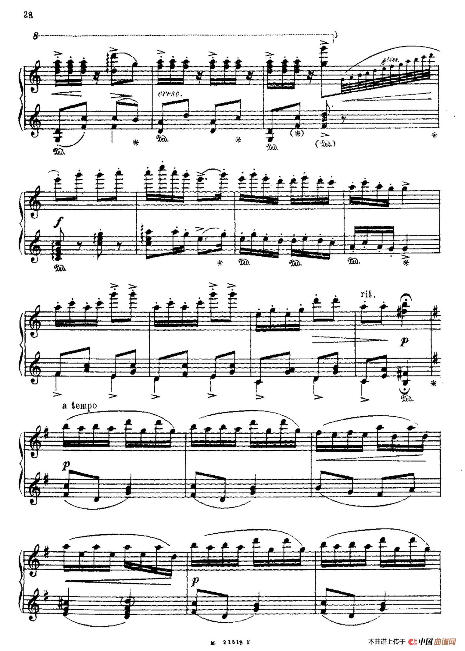 The Red Poppy Op.70(芭蕾舞剧《红罂粟》钢琴独奏版·7)(1)_原文件名:027.jpg