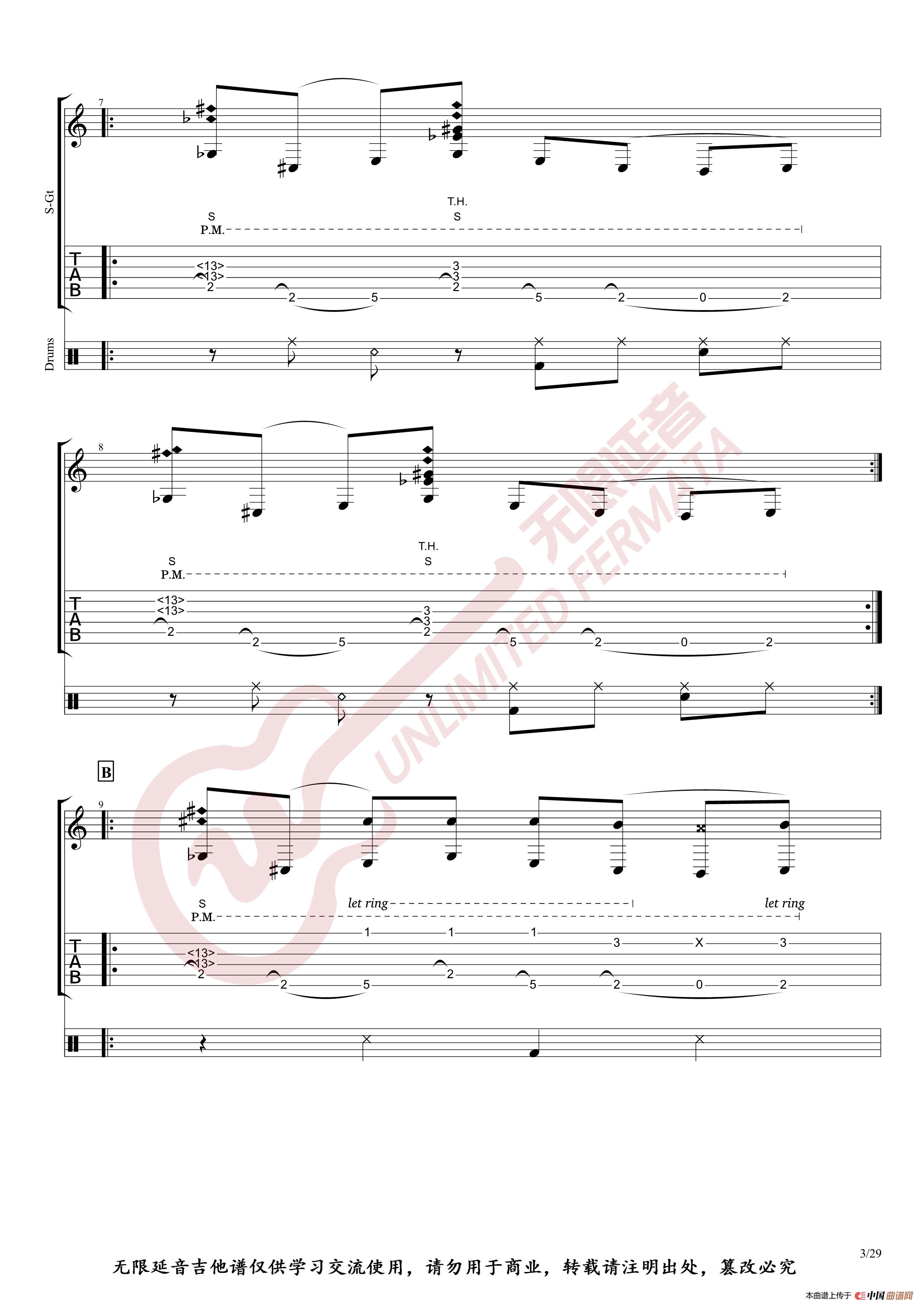 Alexandr Misko 指弹吉他谱 Billie Jean(无限延音编配)(1)_原文件名:Billie Jean03.jpg