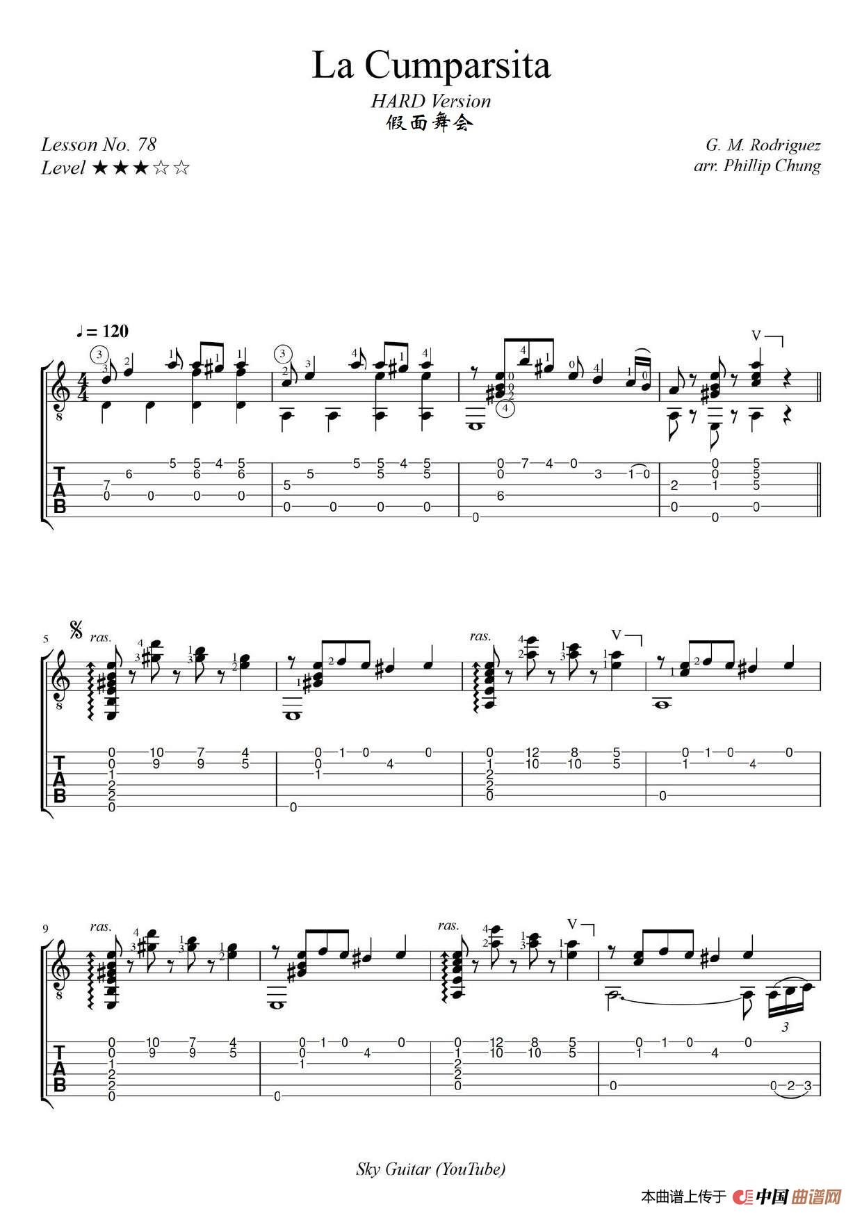 化妆舞会(困难版本)(la comparsita)