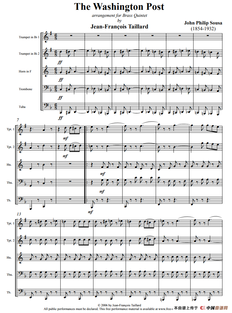 苏萨-华盛顿邮报(铜管五重奏)(1)_原文件名:华盛顿邮报-01.png