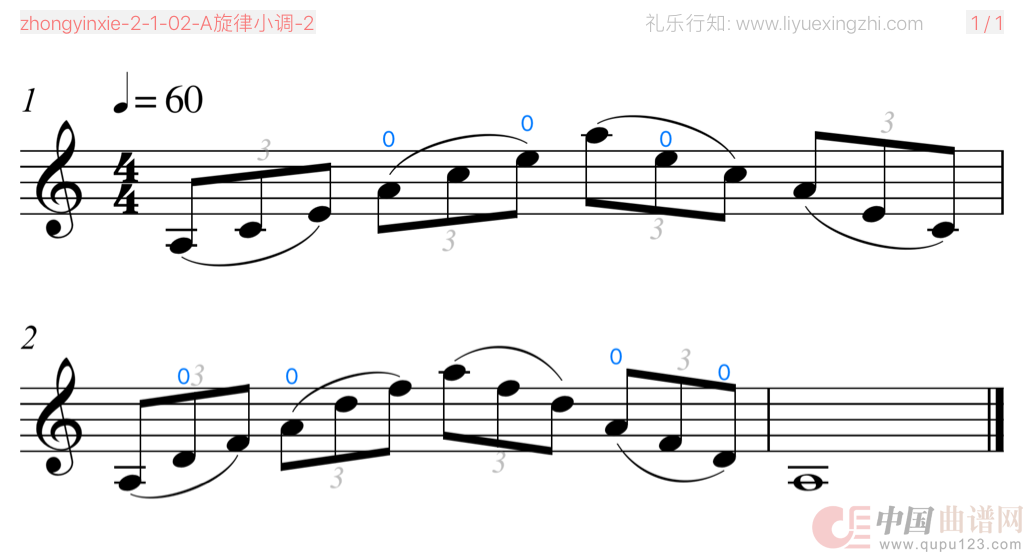 音阶-A旋律小调-琶音(小提琴)(1)_原文件名:zhongyinxie-2-1-02-A旋律小调-20.png