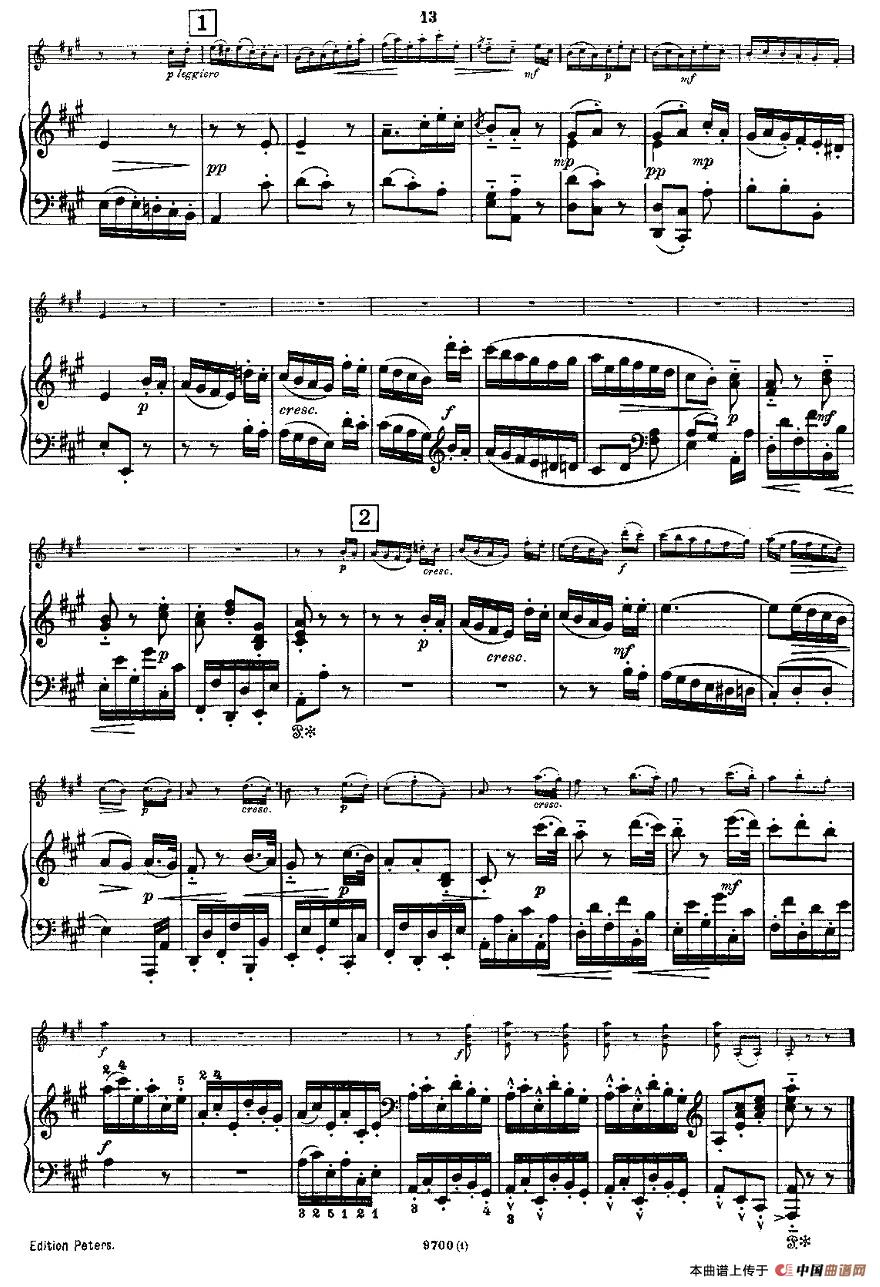 Mozart - Violin Sonata No.1, KV. 305(第一小提琴奏鸣曲)(1)_原文件名:KV. 305-013.jpg